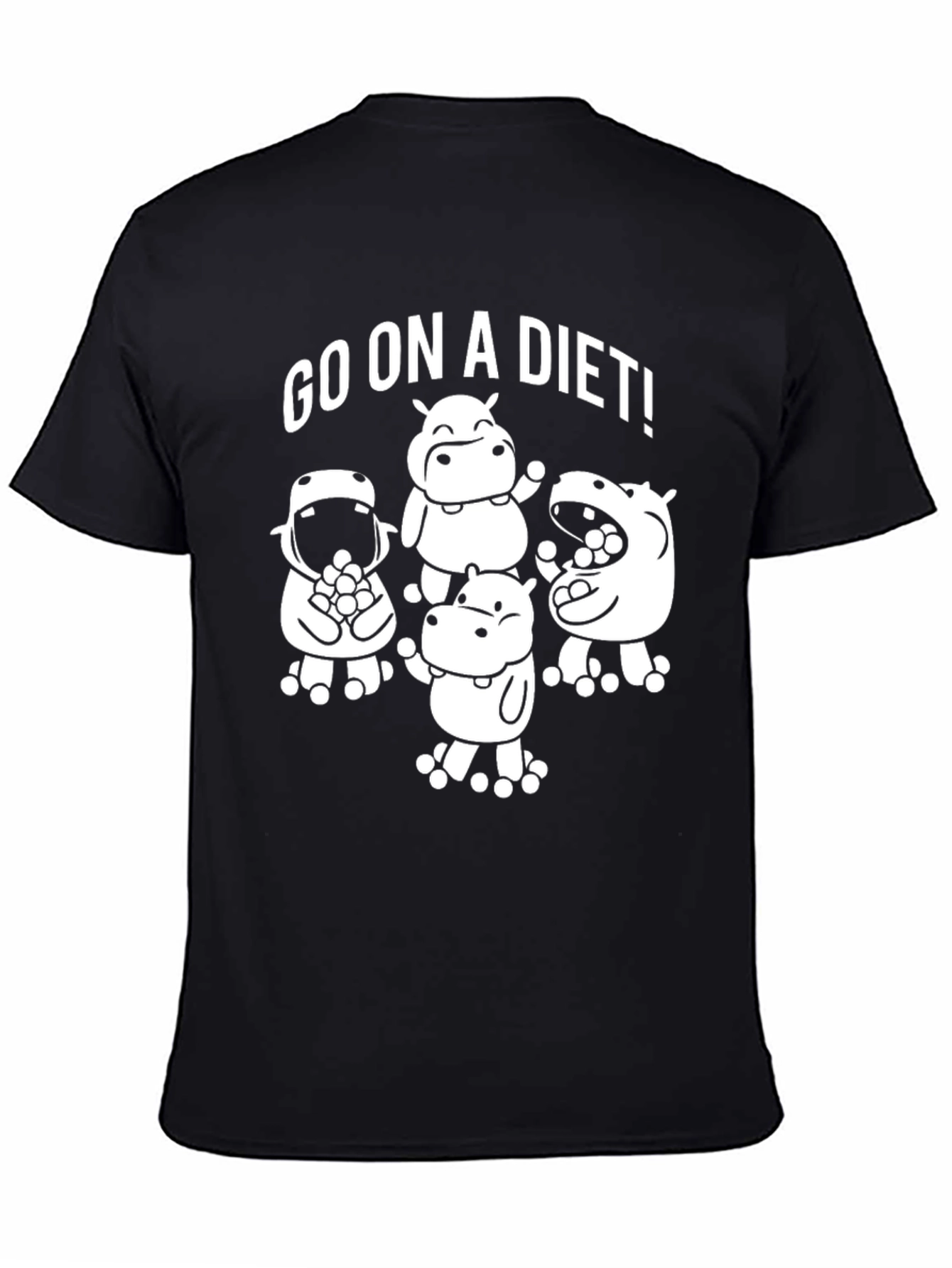Go On a Diet Hippo Graphic Tee