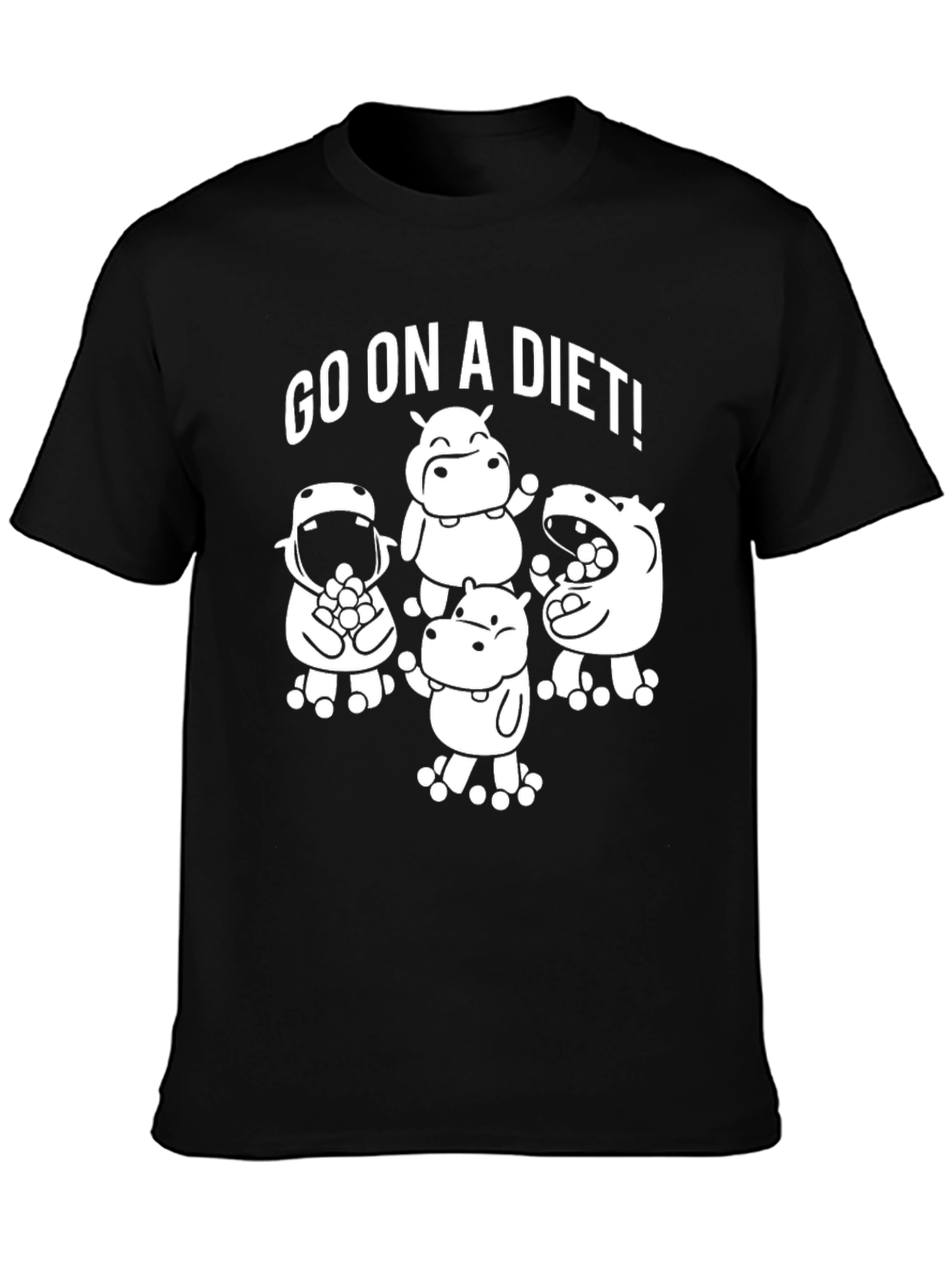Go On a Diet Hippo Graphic Tee
