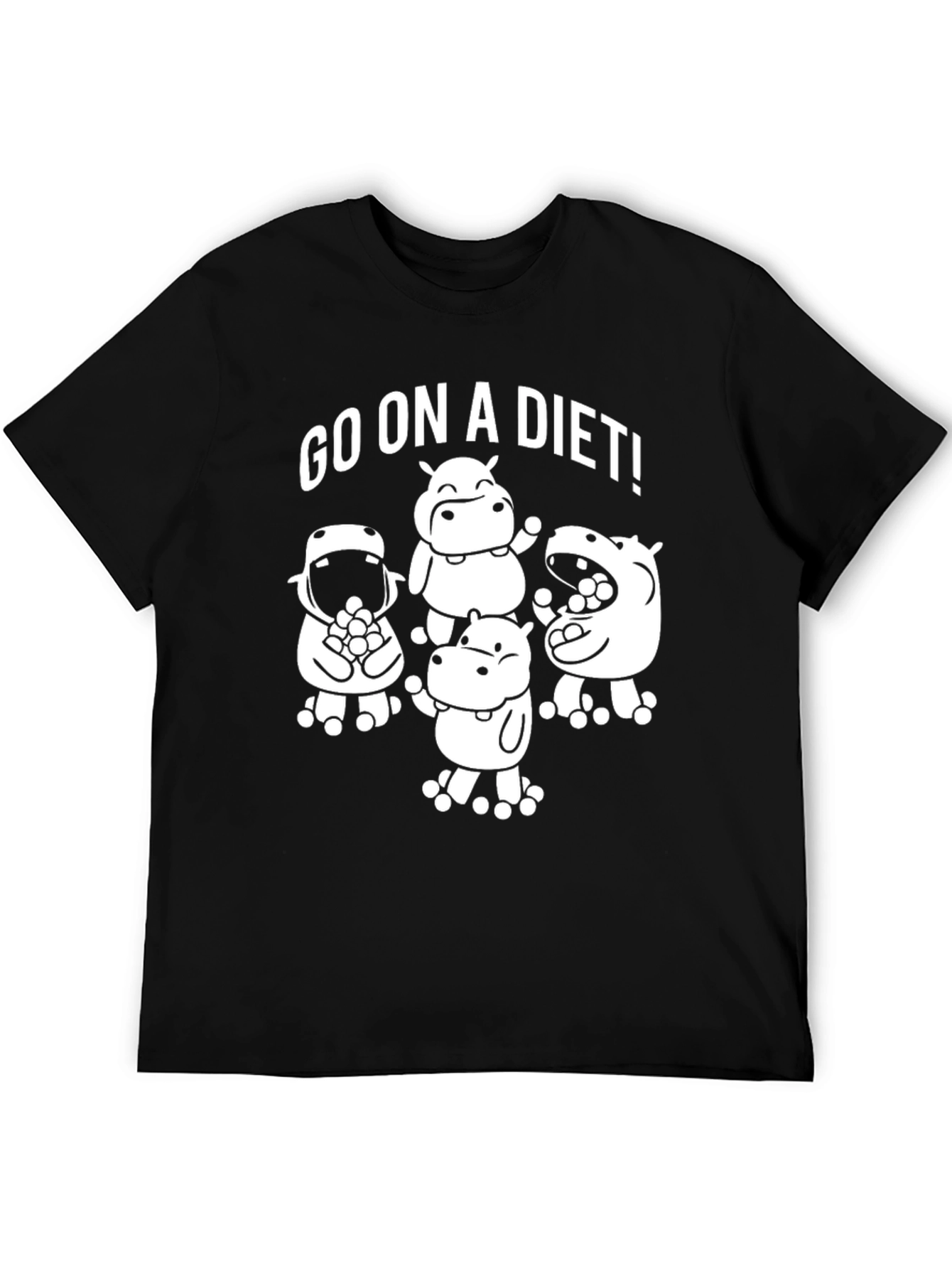 Go On a Diet Hippo Graphic Tee