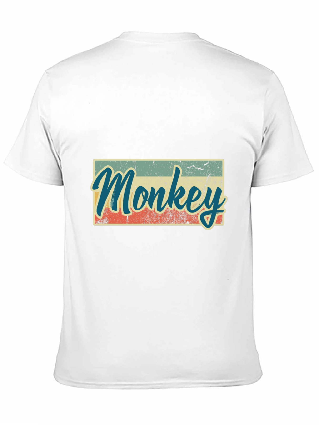 Retro Monkey Graphic T-Shirt - Casual Tee