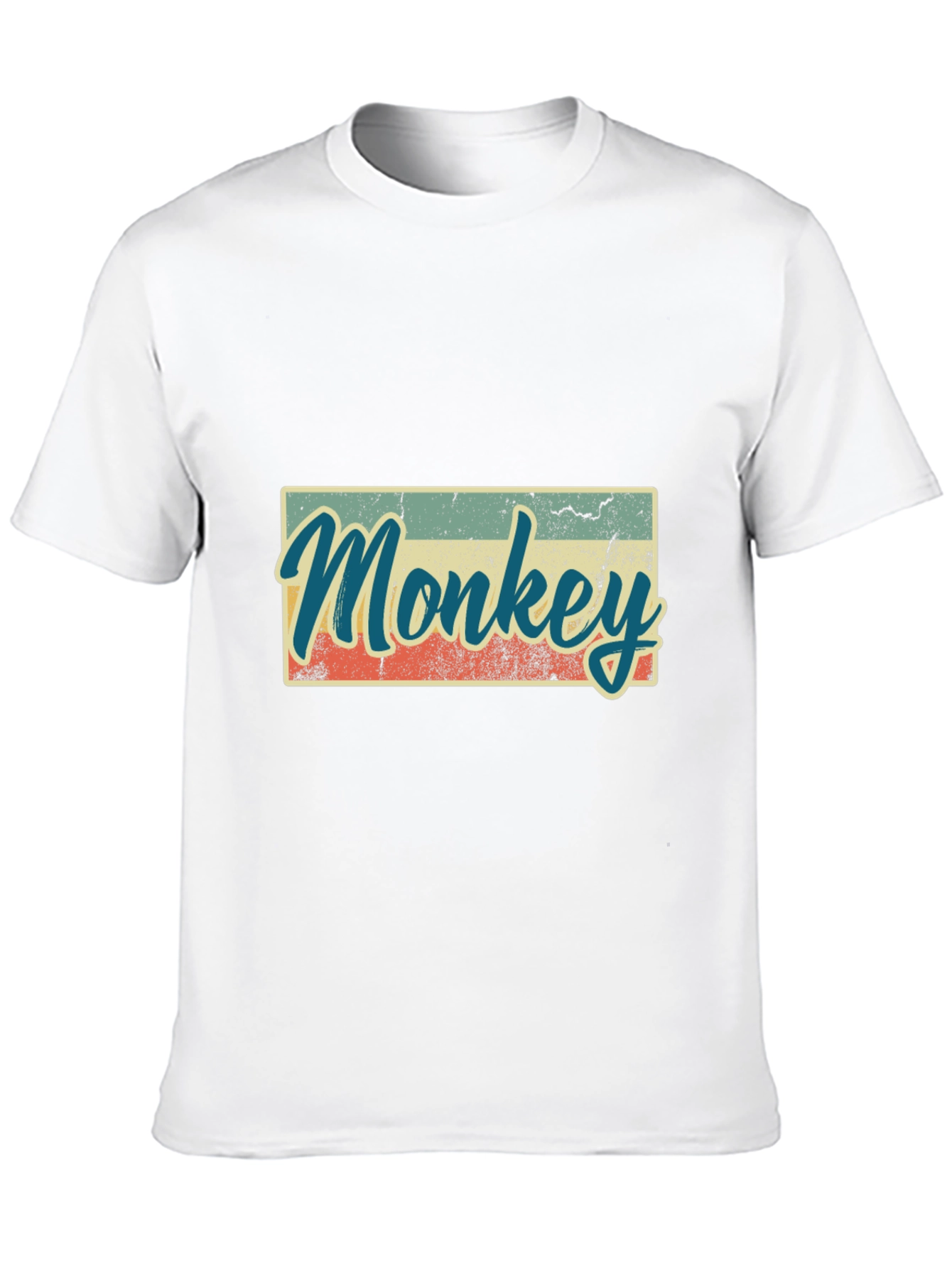 Retro Monkey Graphic T-Shirt - Casual Tee