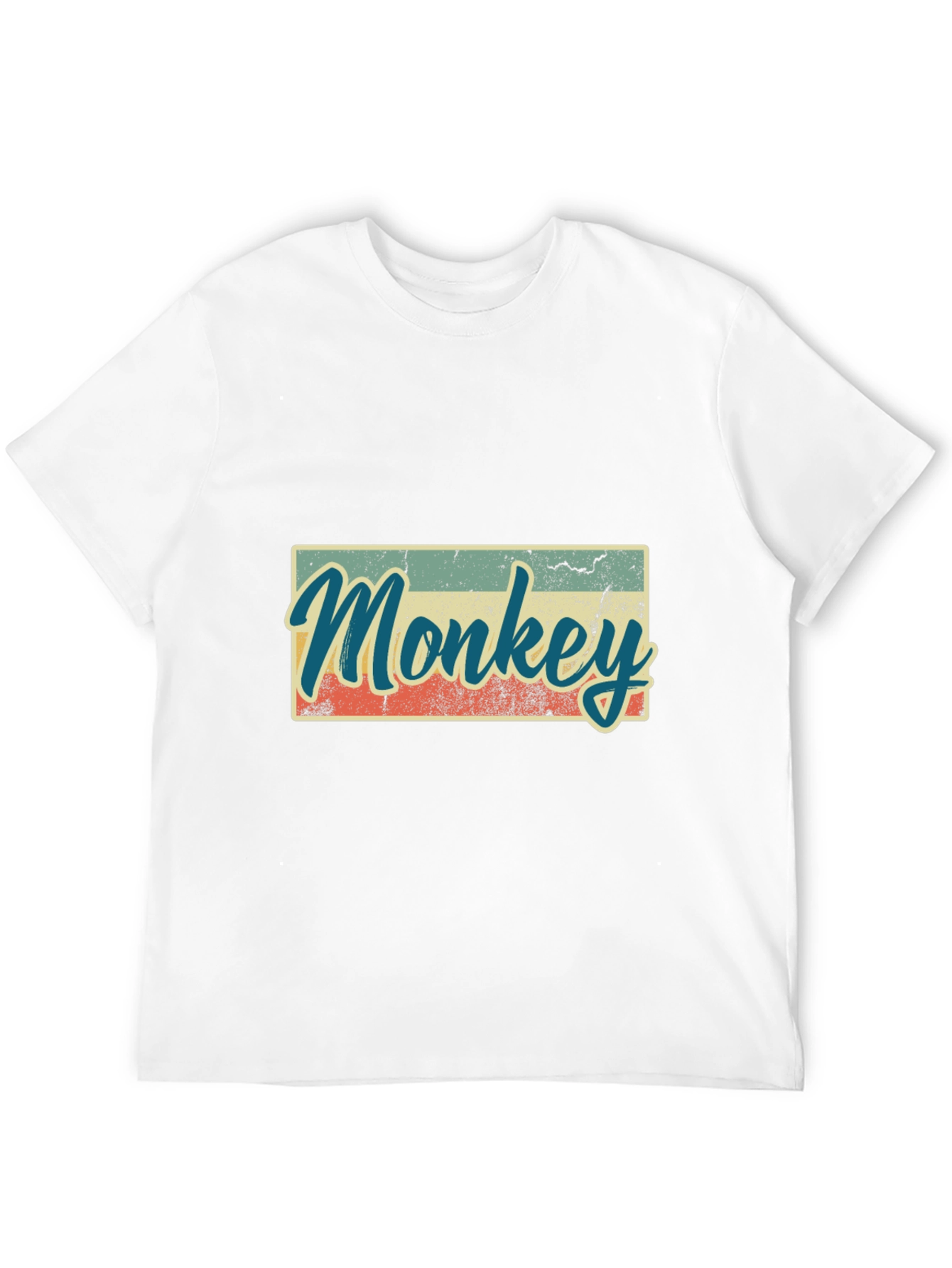 Retro Monkey Graphic T-Shirt - Casual Tee