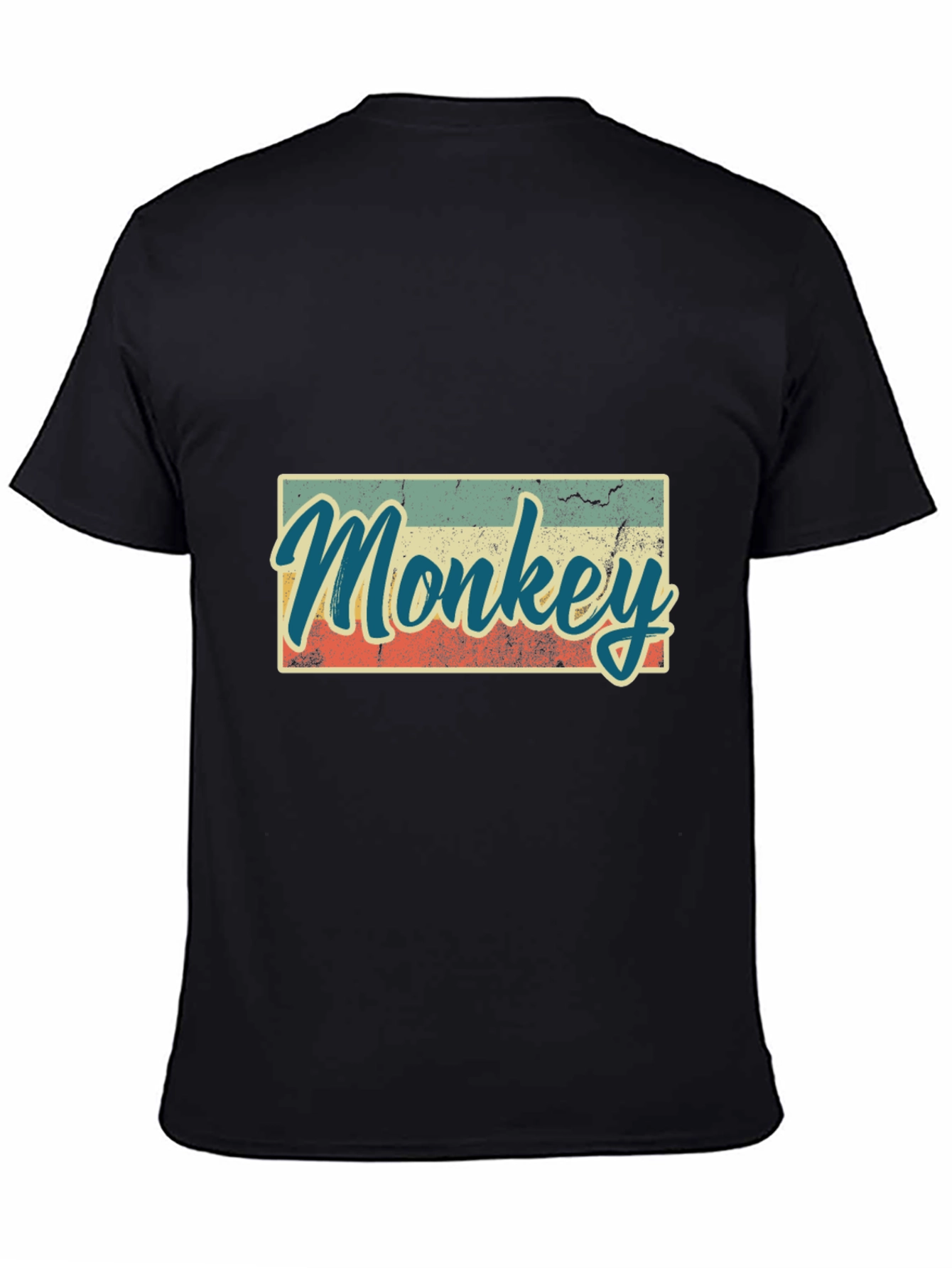 Retro Monkey Graphic T-Shirt - Casual Tee