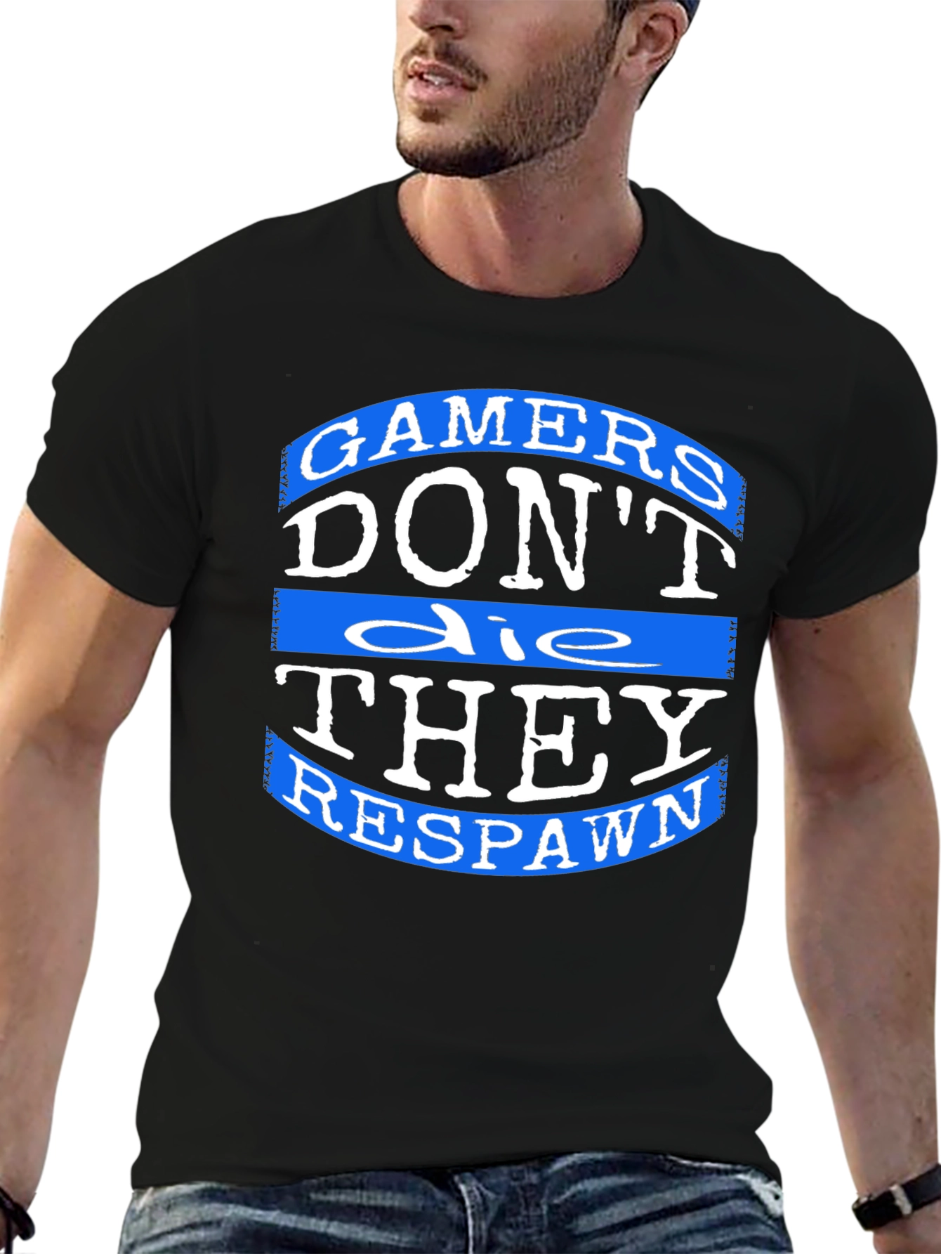 Gamers Dont Die T-Shirt - They Respawn