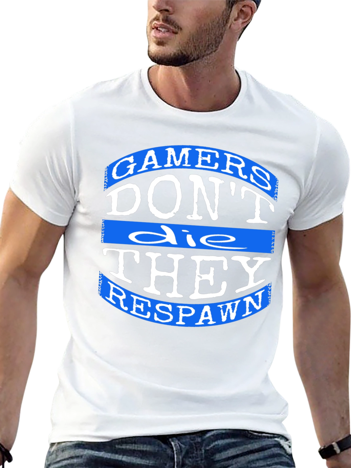 Gamers Dont Die T-Shirt - They Respawn