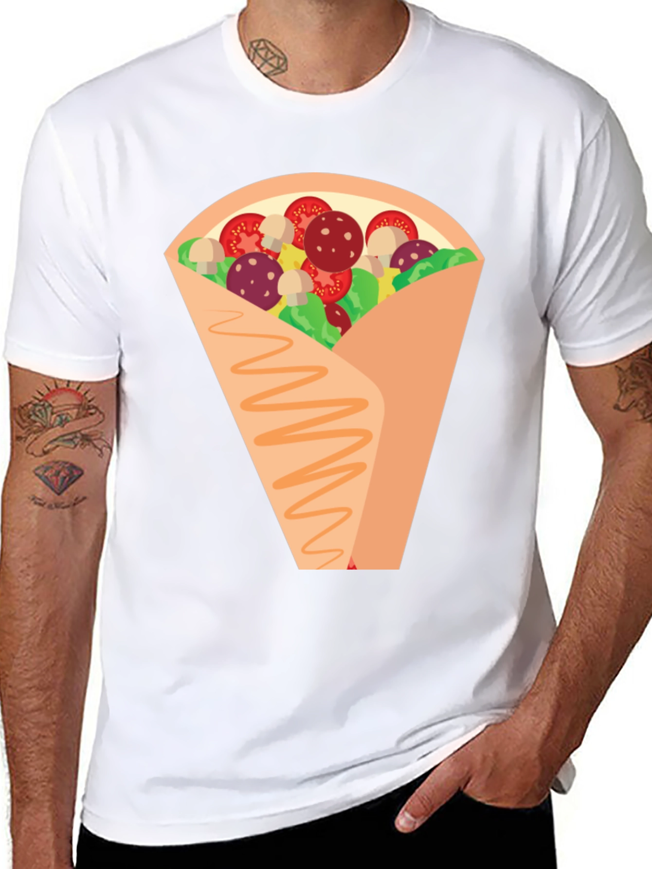 Novelty Crepe Graphic T-Shirt
