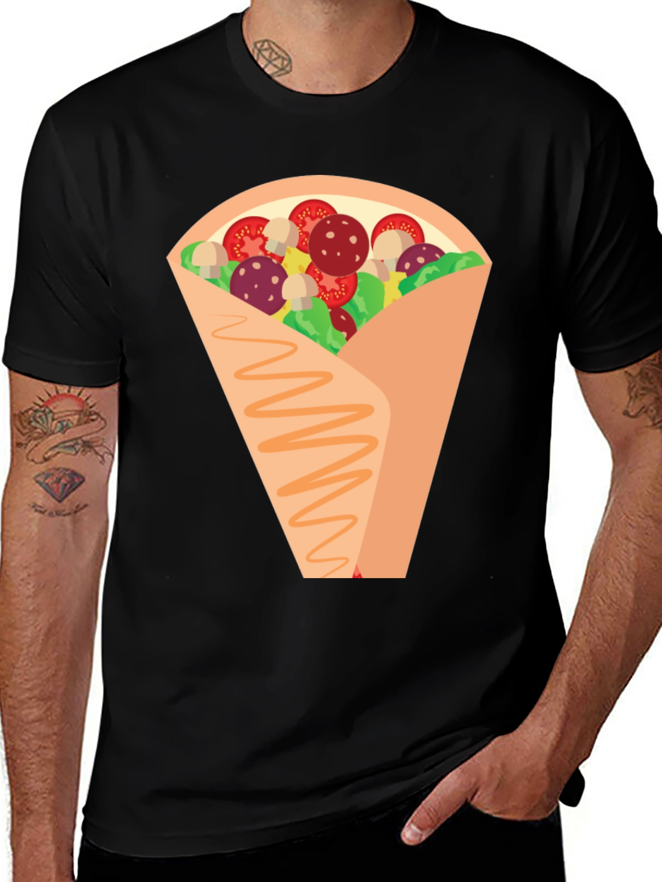 Novelty Crepe Graphic T-Shirt