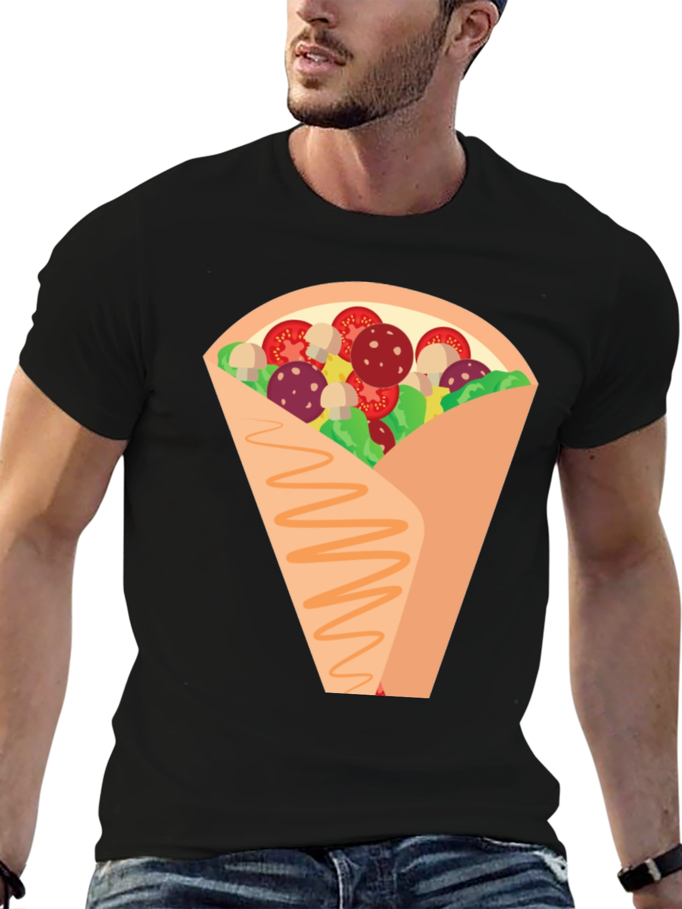 Novelty Crepe Graphic T-Shirt