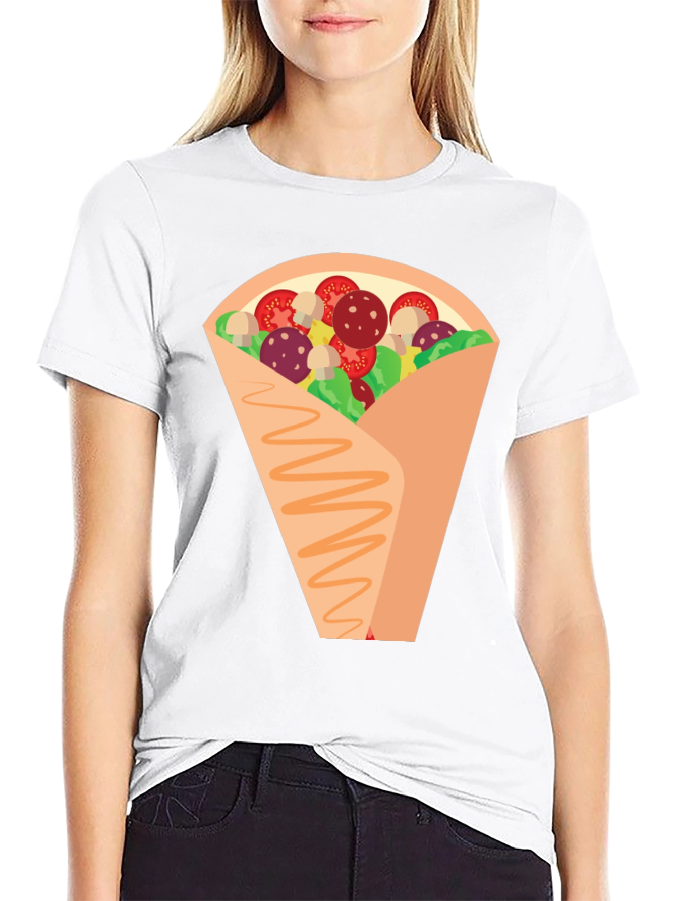 Novelty Crepe Graphic T-Shirt