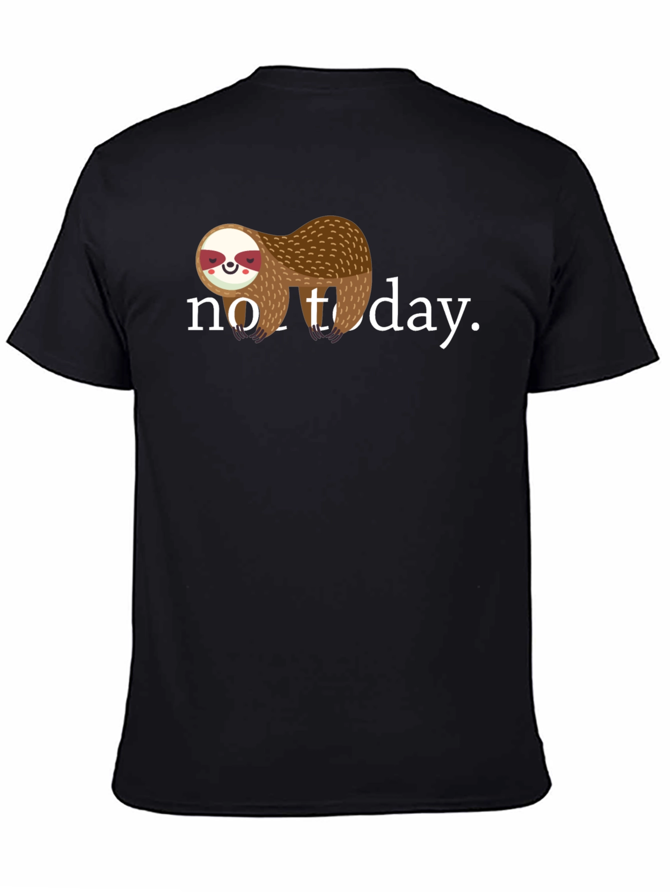 No Today Sloth Graphic Tee - Relaxed Fit