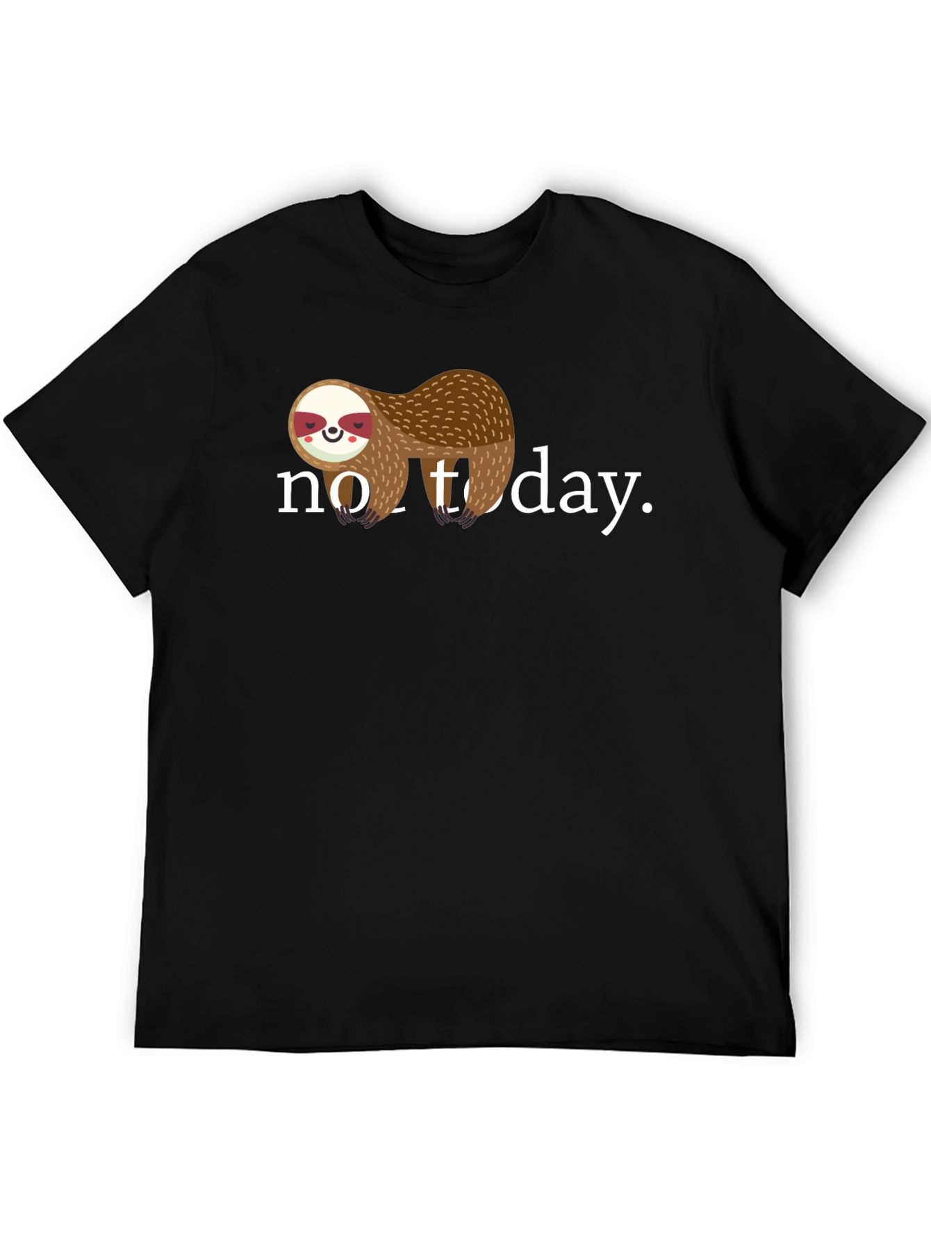 No Today Sloth Graphic Tee - Relaxed Fit