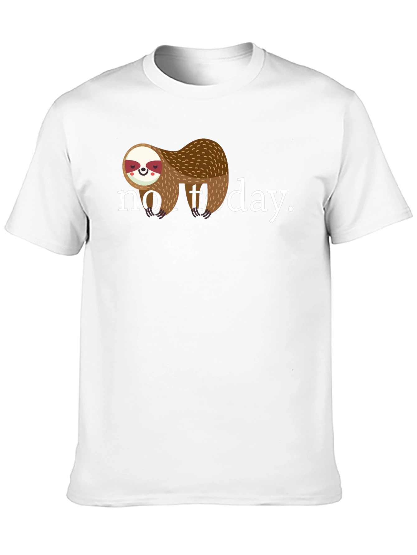 No Today Sloth Graphic Tee - Relaxed Fit