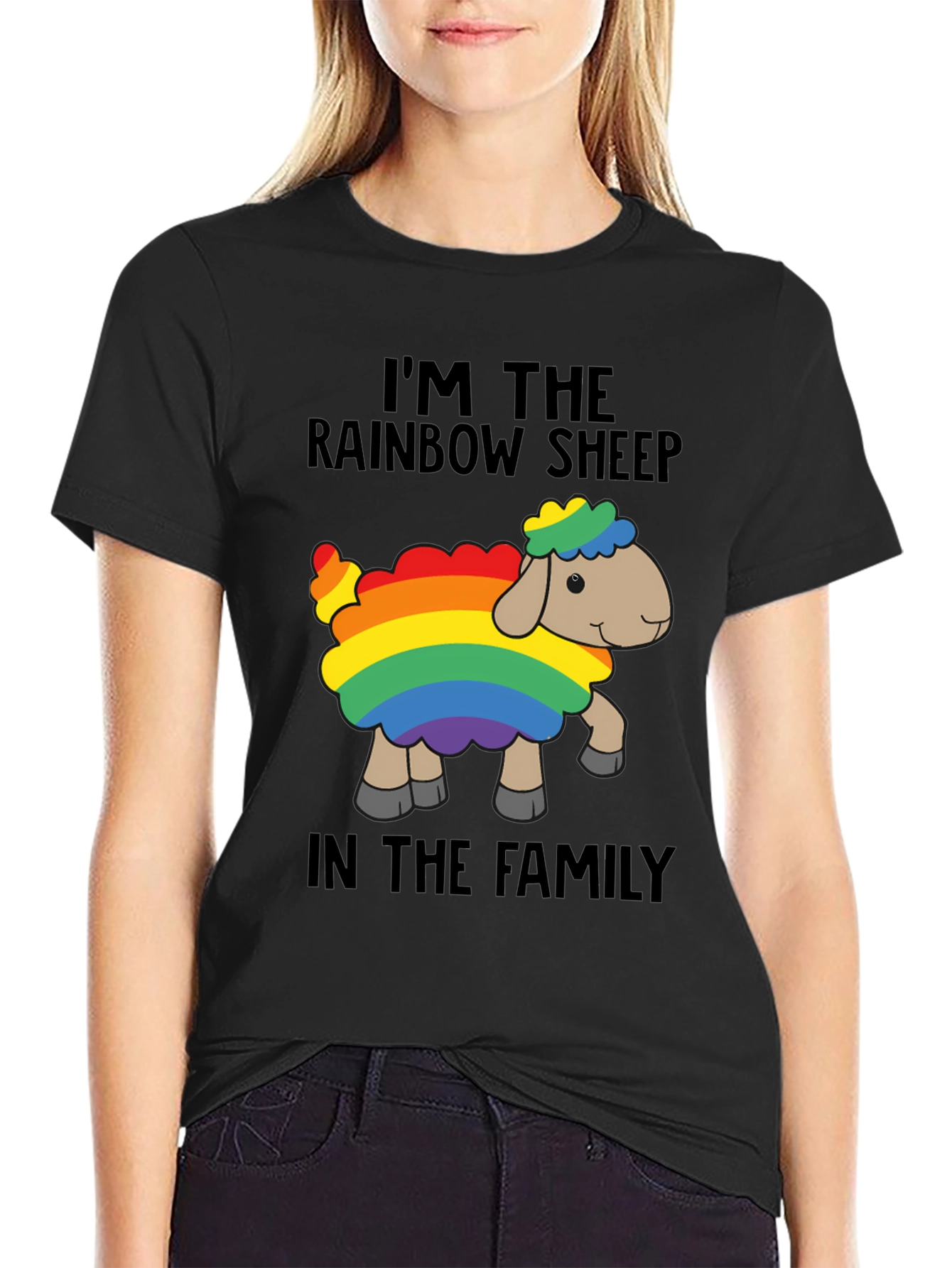 Rainbow Sheep T-Shirt - Pride Family Tee