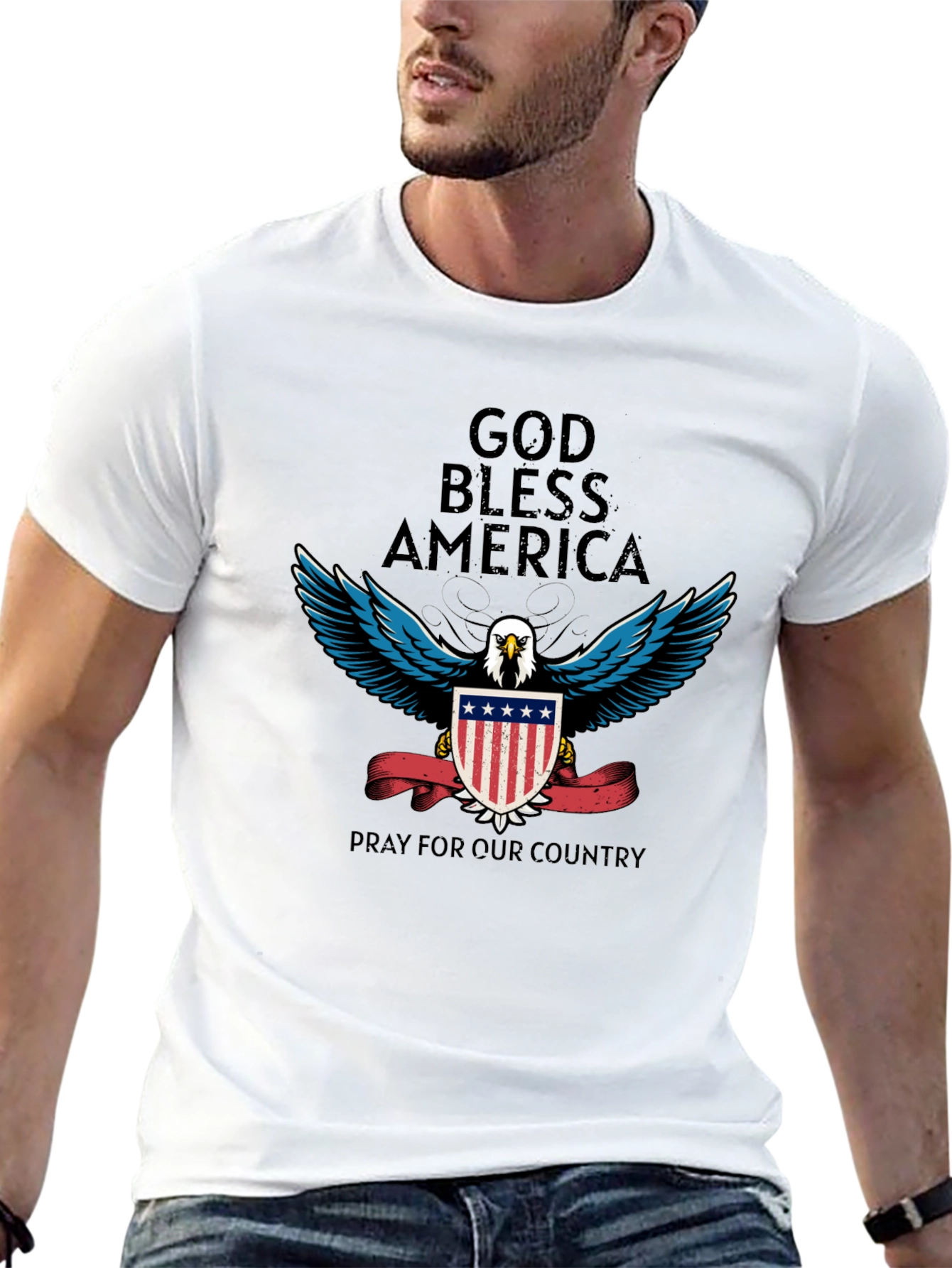 God Bless America Patriotic T-Shirt