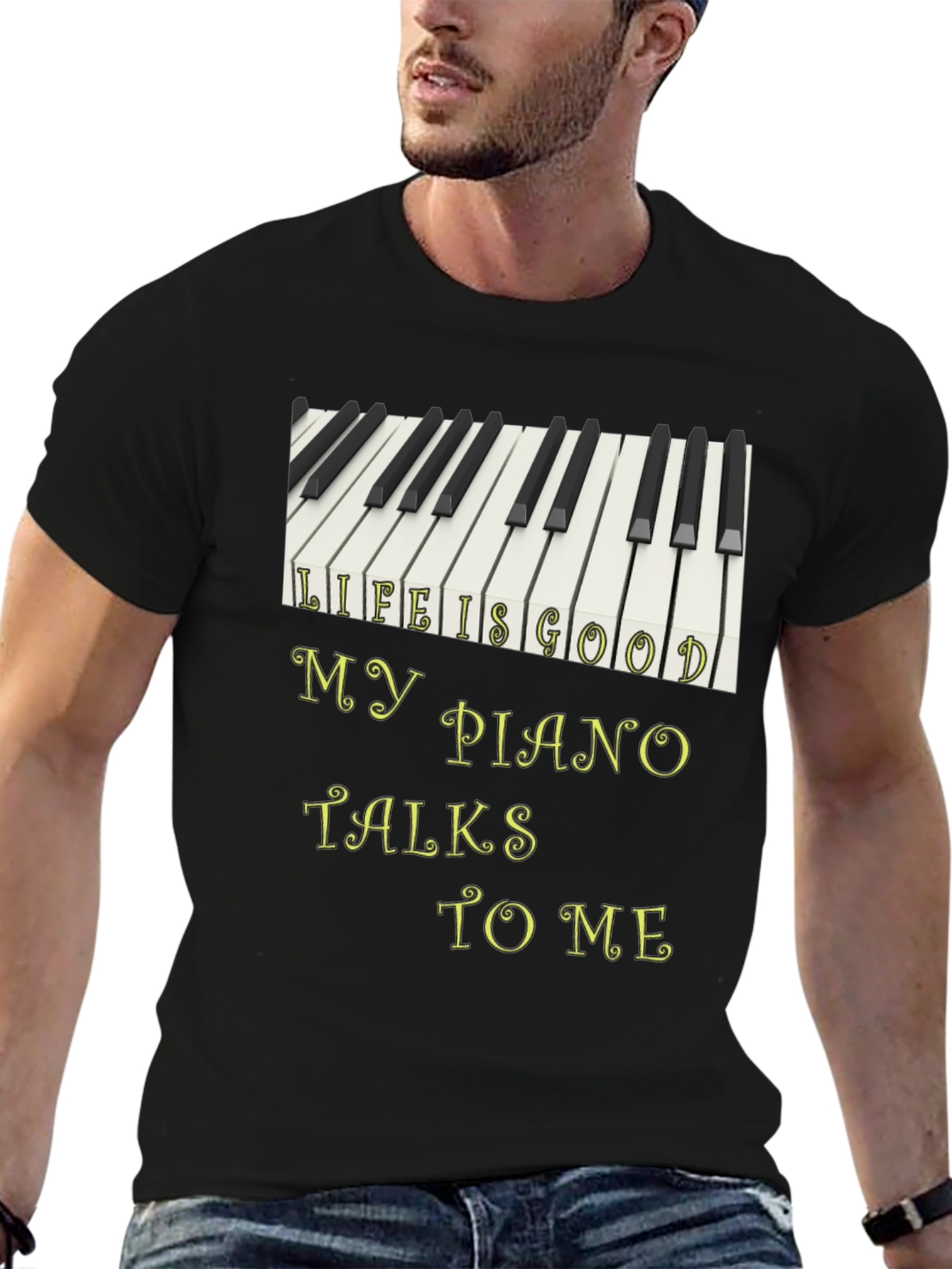 Life Is Good Piano T-Shirt