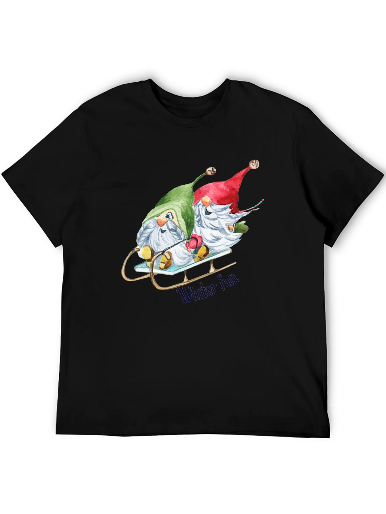 Holiday Gnome Sled T-Shirt