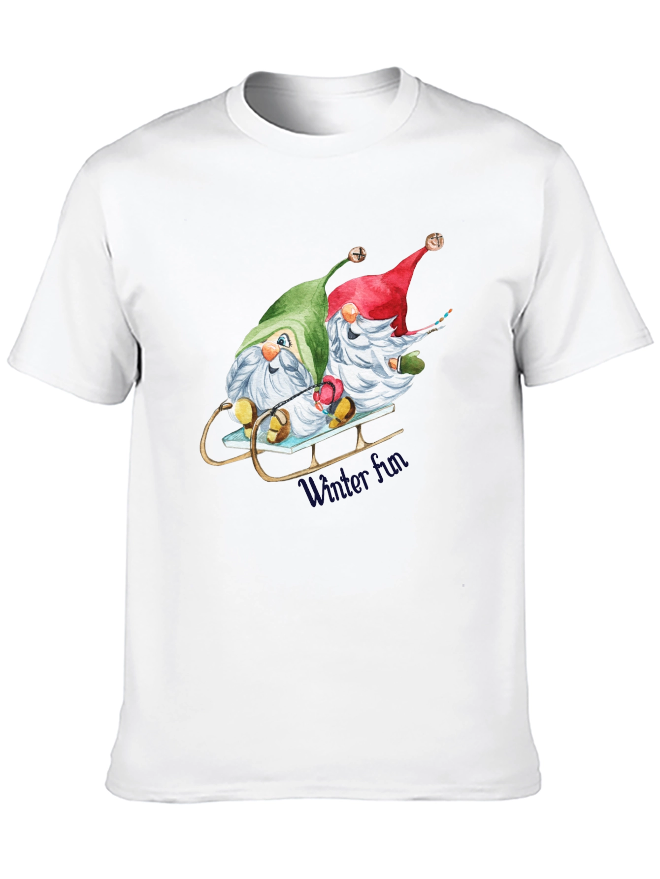 Holiday Gnome Sled T-Shirt