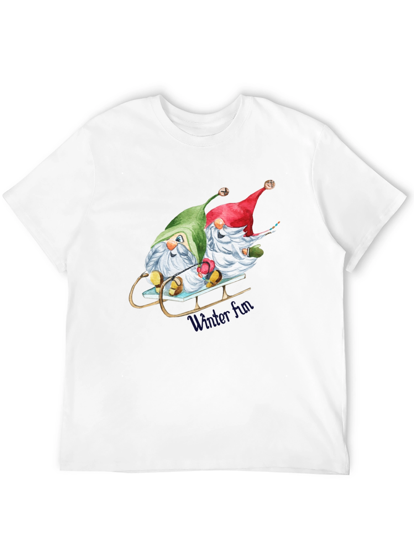 Holiday Gnome Sled T-Shirt