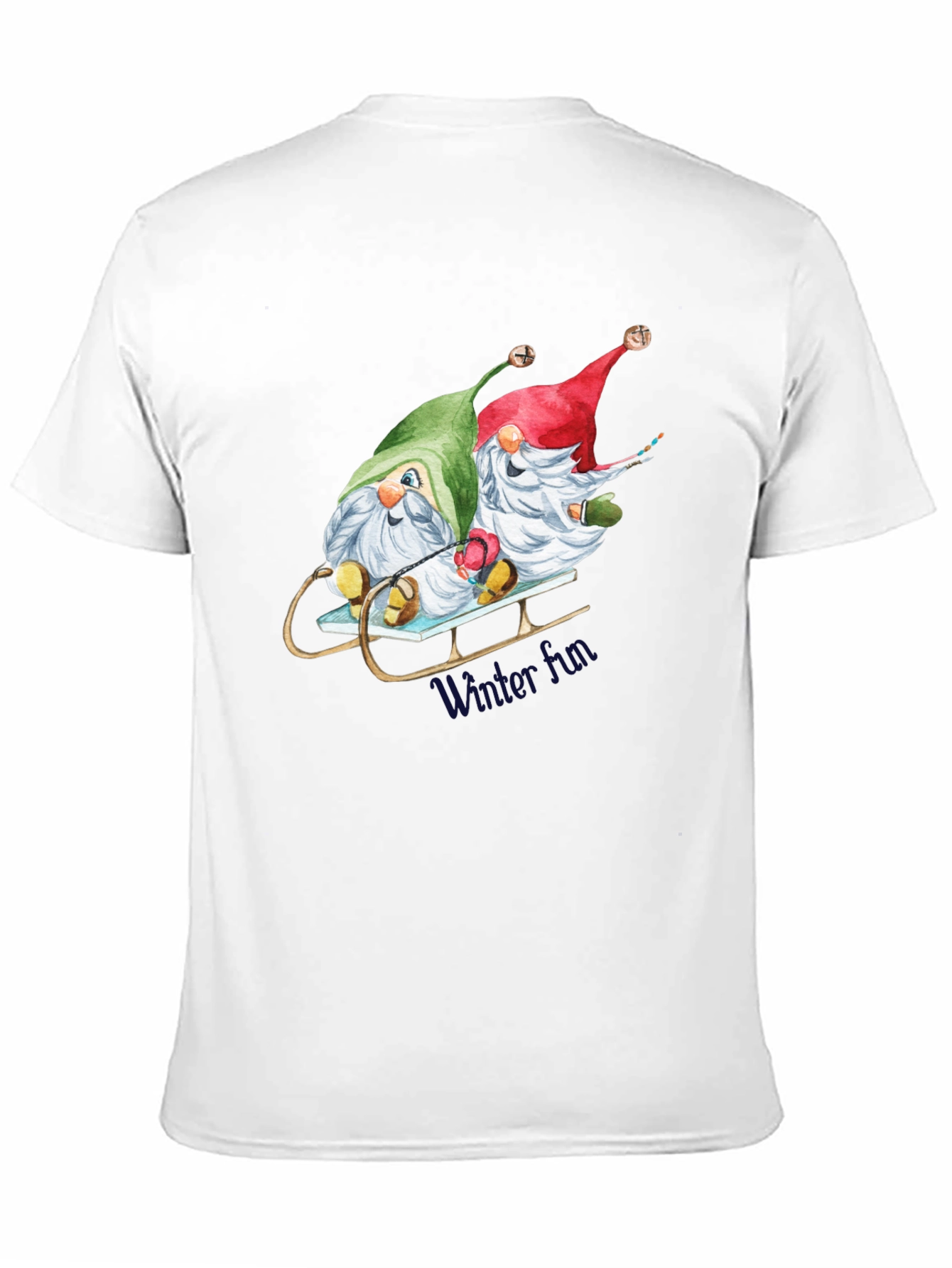 Holiday Gnome Sled T-Shirt