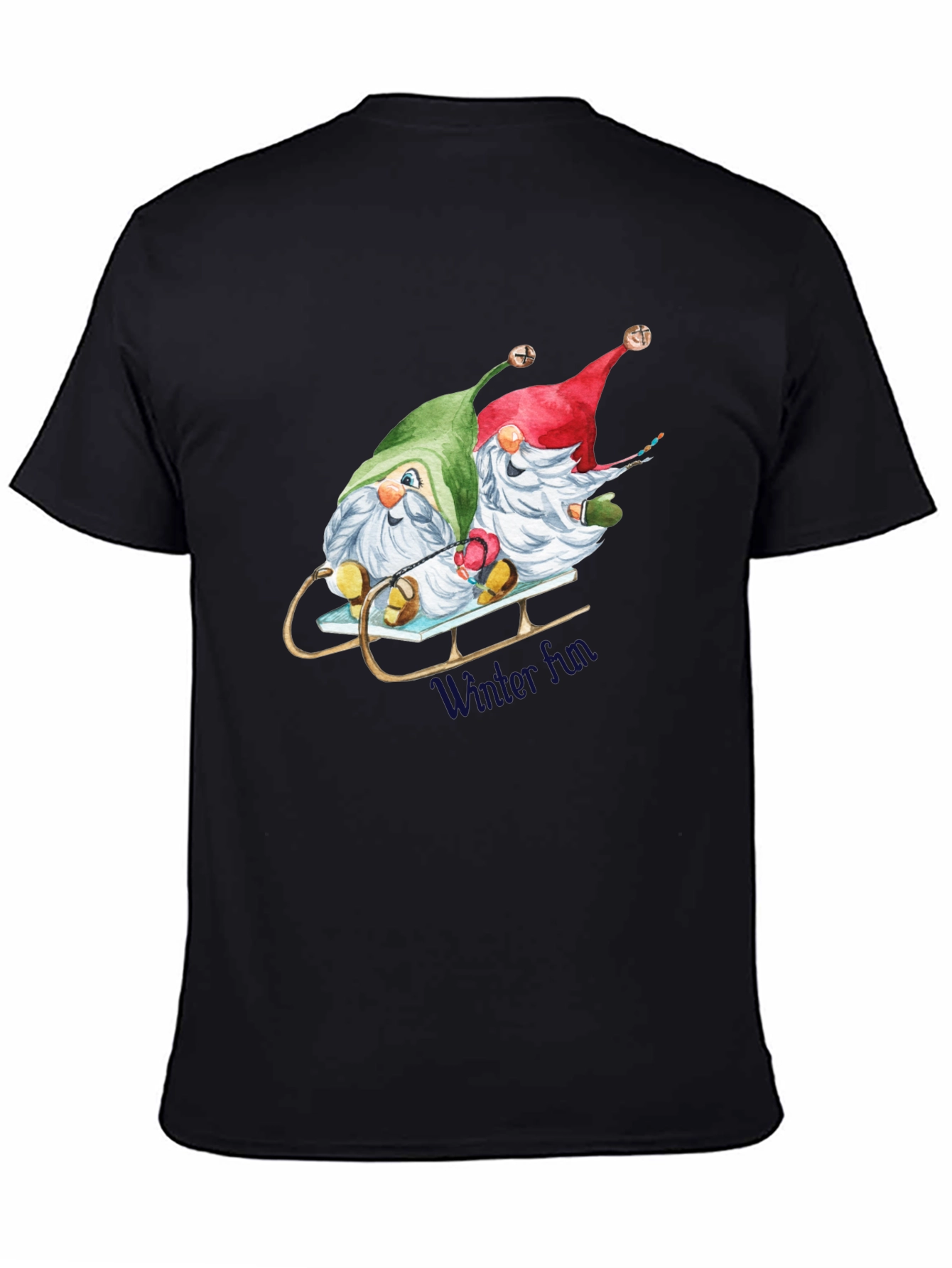 Holiday Gnome Sled T-Shirt