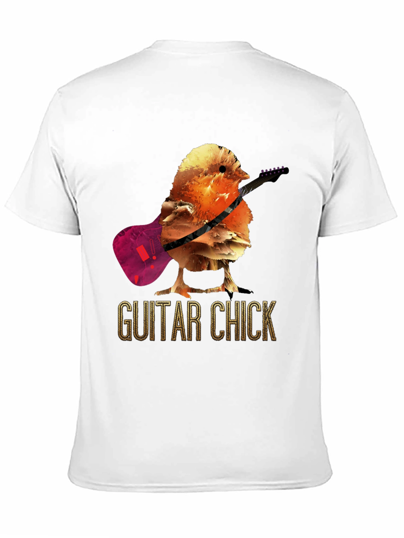 Guitar Chick T-Shirt - Music Bird Tee