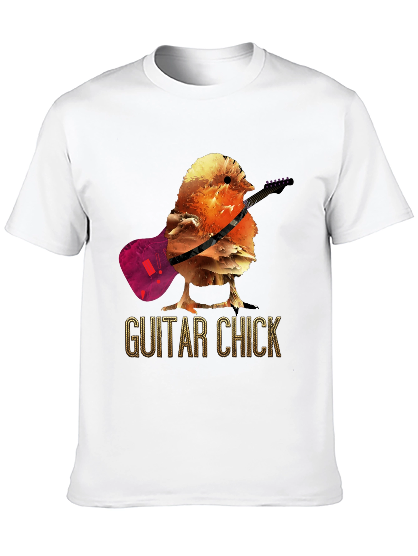 Guitar Chick T-Shirt - Music Bird Tee