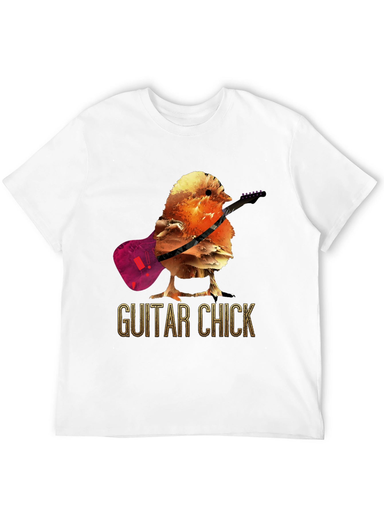 Guitar Chick T-Shirt - Music Bird Tee
