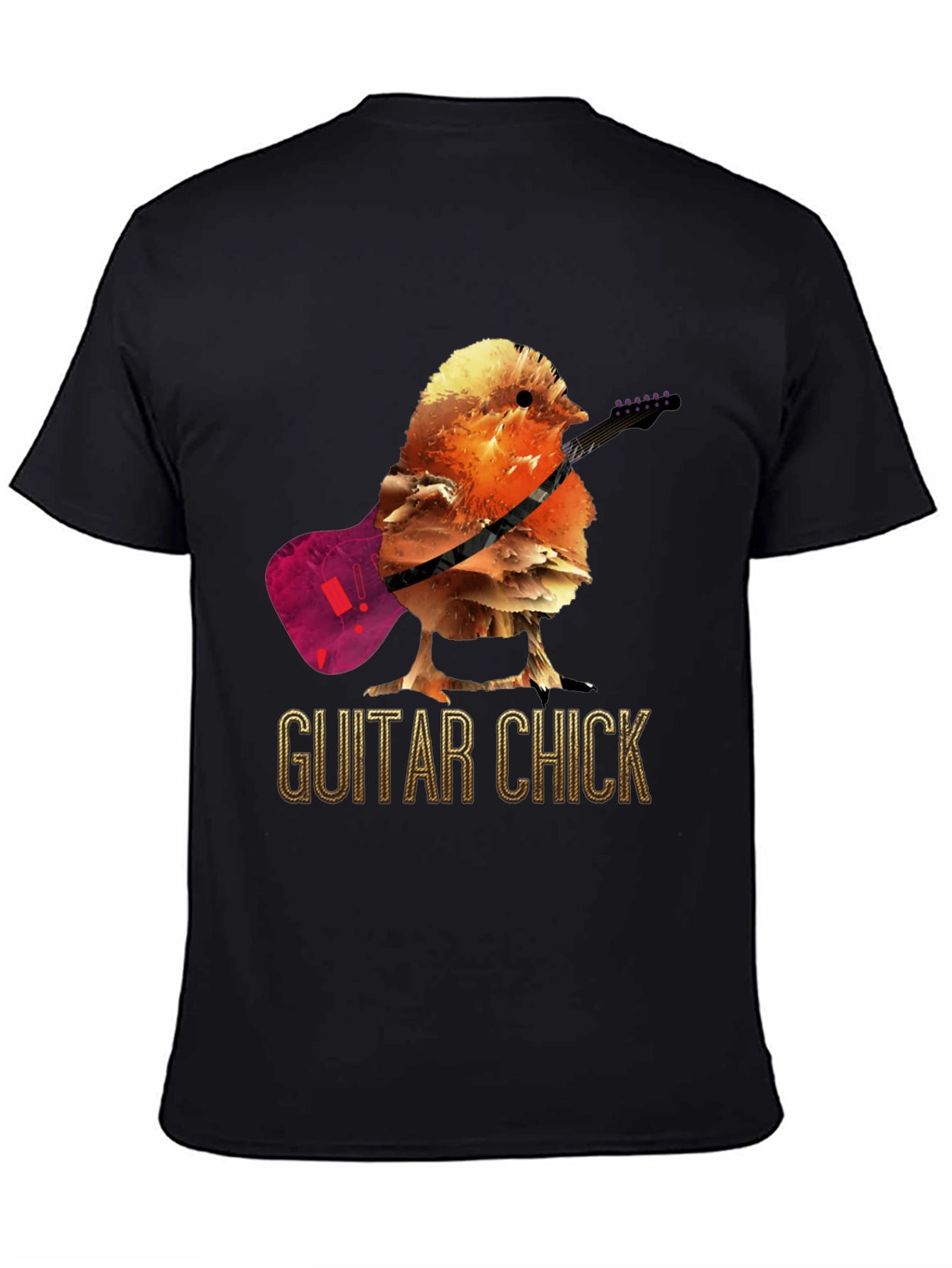 Guitar Chick T-Shirt - Music Bird Tee
