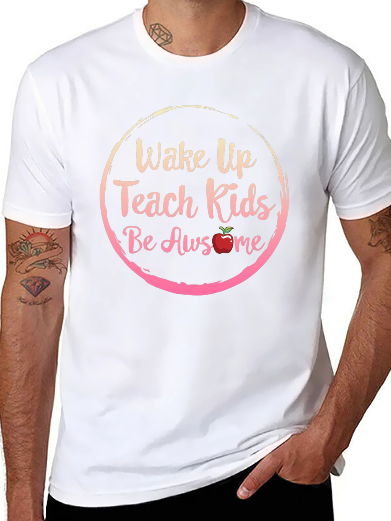 Wake Up Teach Kids Be Awesome T-Shirt