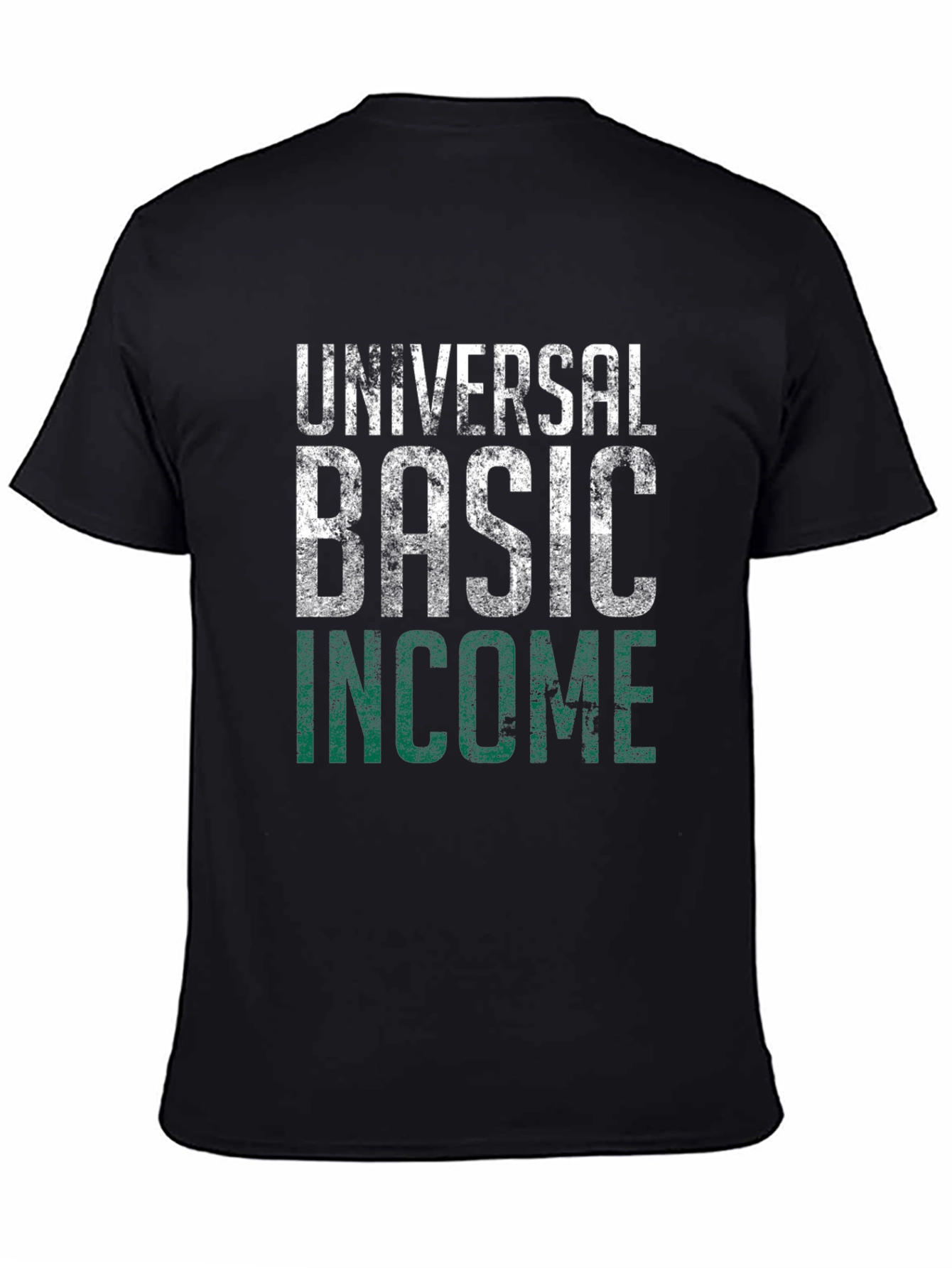Universal Basic Income UBI Black T-Shirt