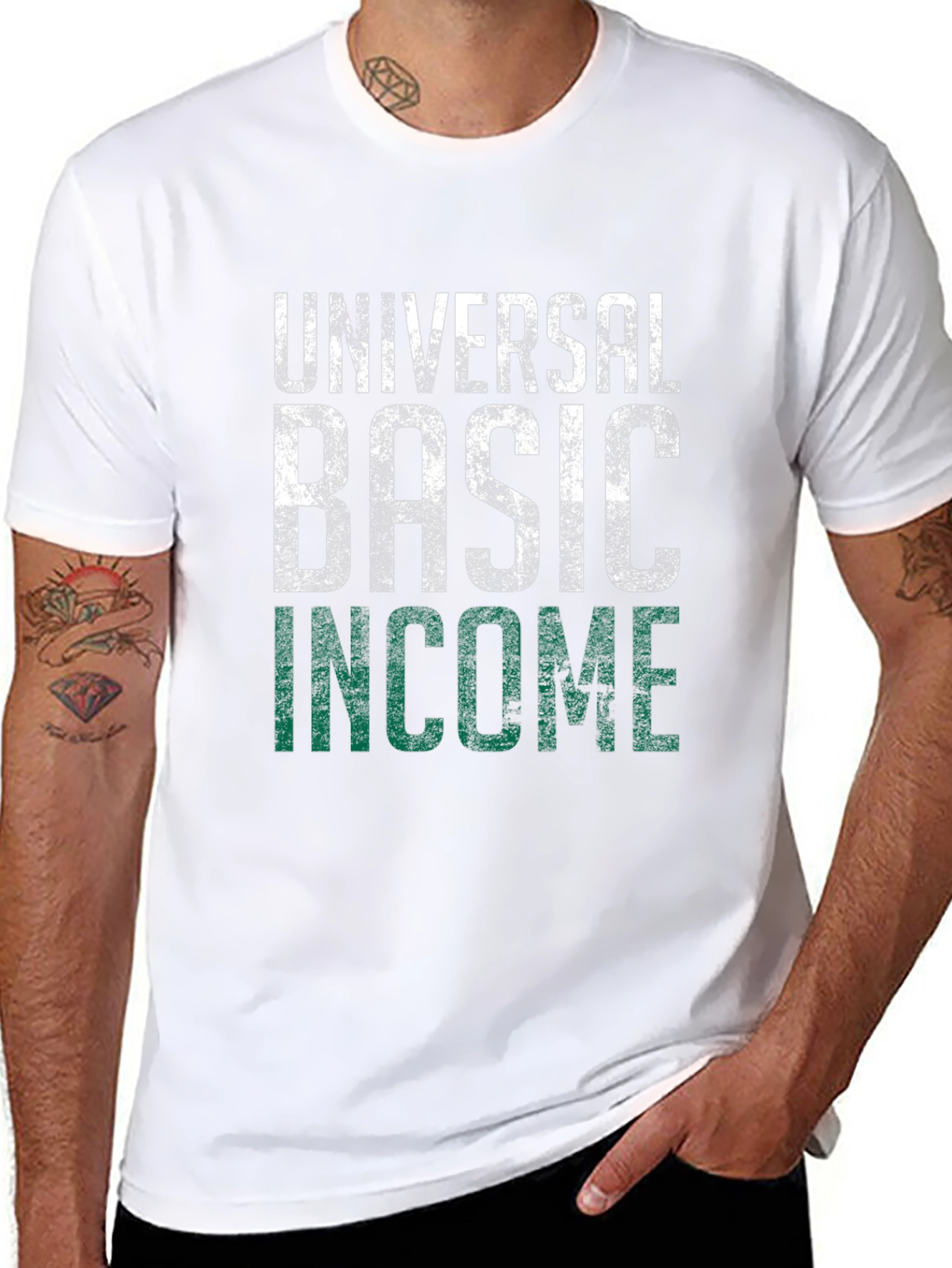 Universal Basic Income UBI Black T-Shirt