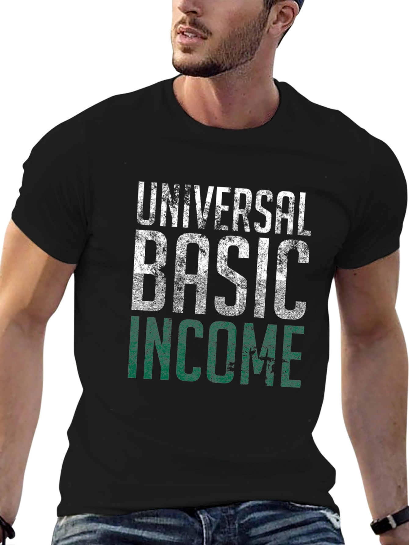 Universal Basic Income UBI Black T-Shirt