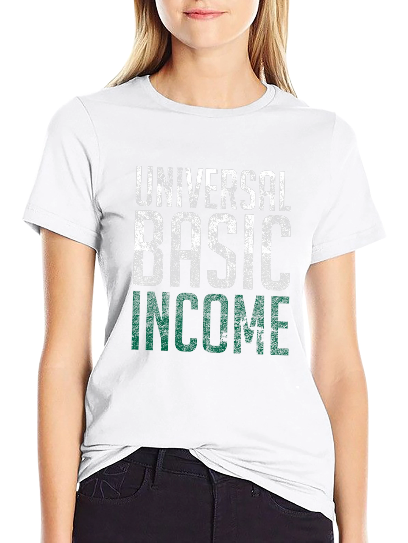 Universal Basic Income UBI Black T-Shirt