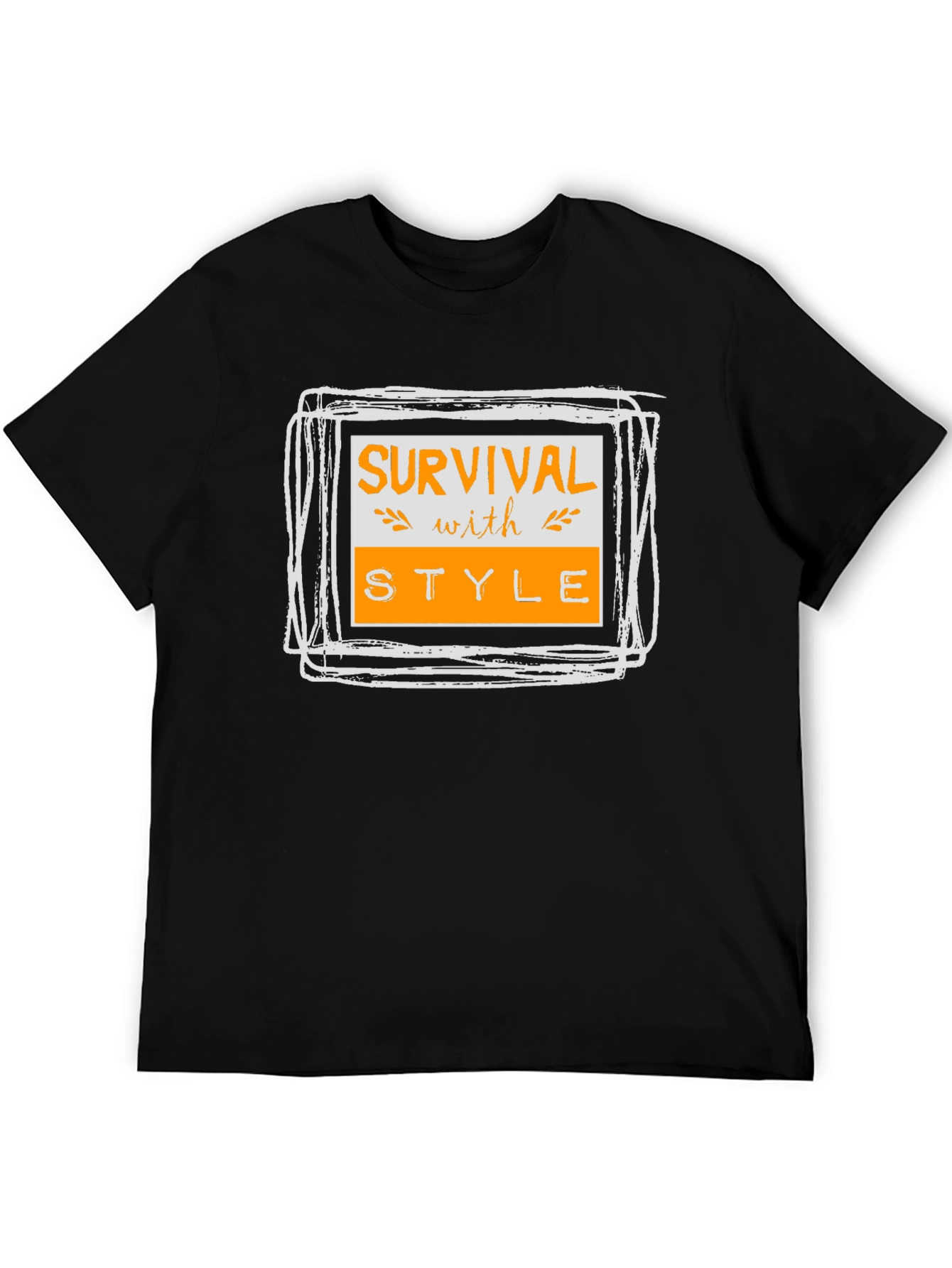 Survival with Style Graphic Tee - Black T-Shirt