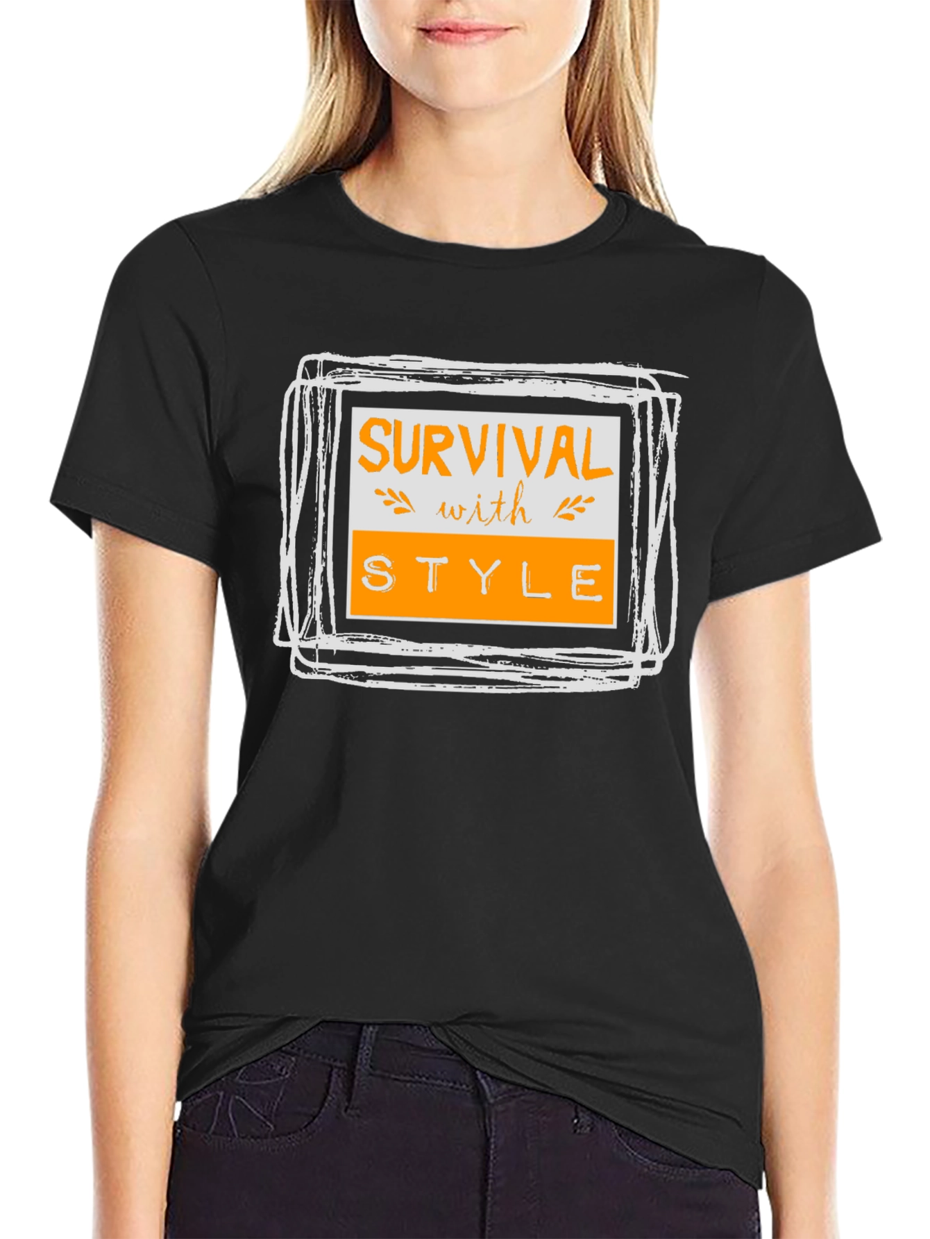 Survival with Style Graphic Tee - Black T-Shirt