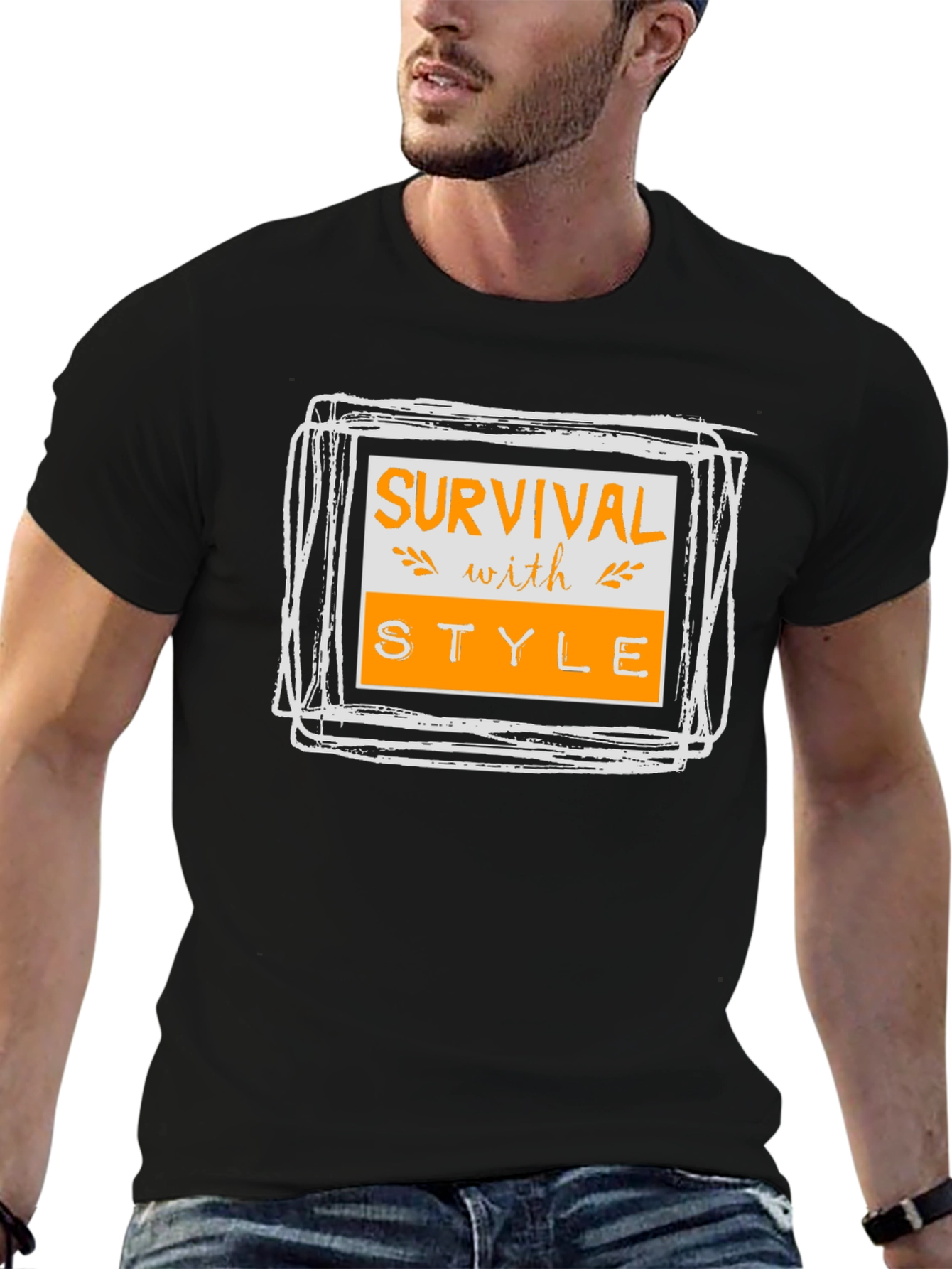 Survival with Style Graphic Tee - Black T-Shirt