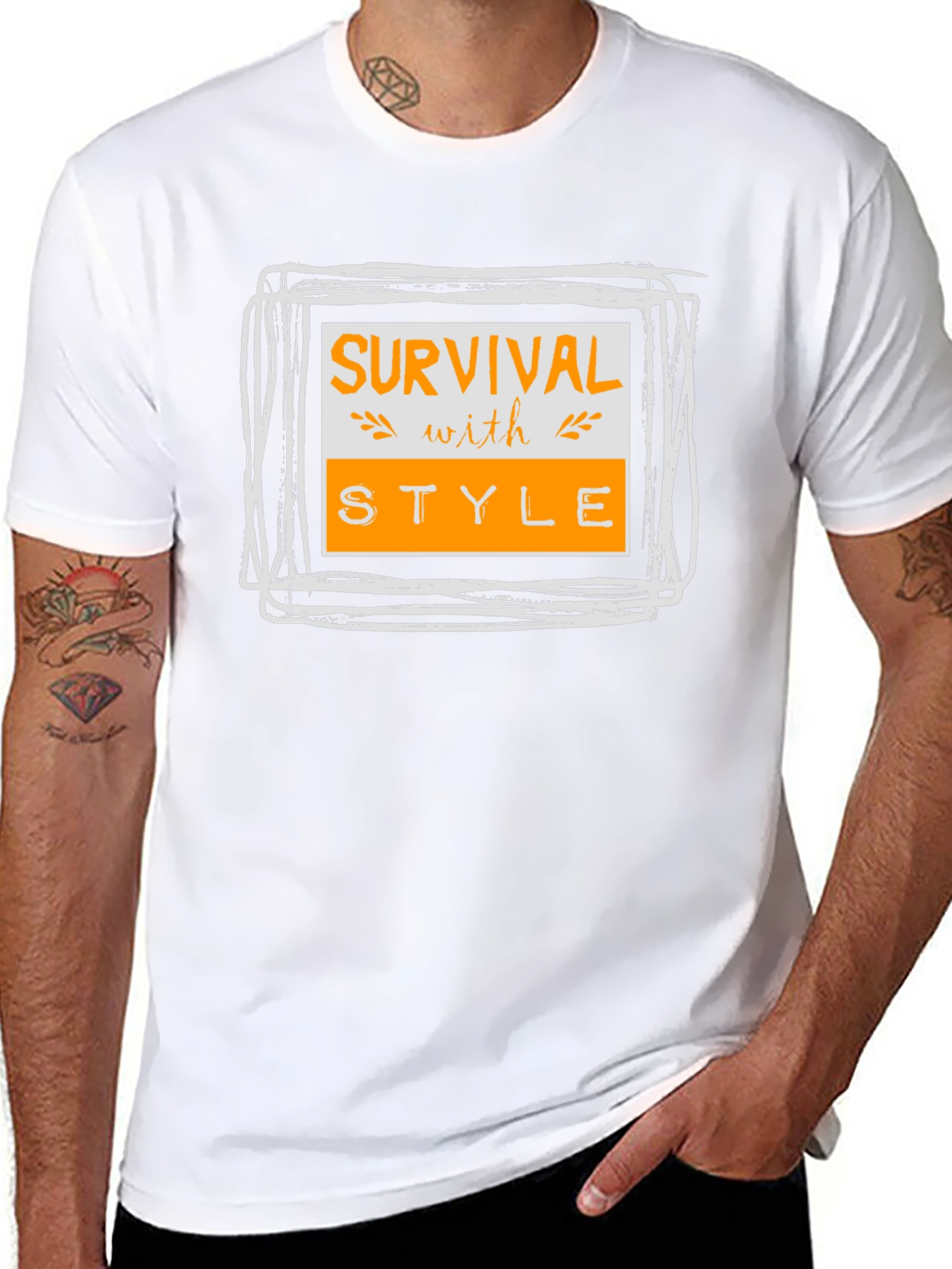 Survival with Style Graphic Tee - Black T-Shirt