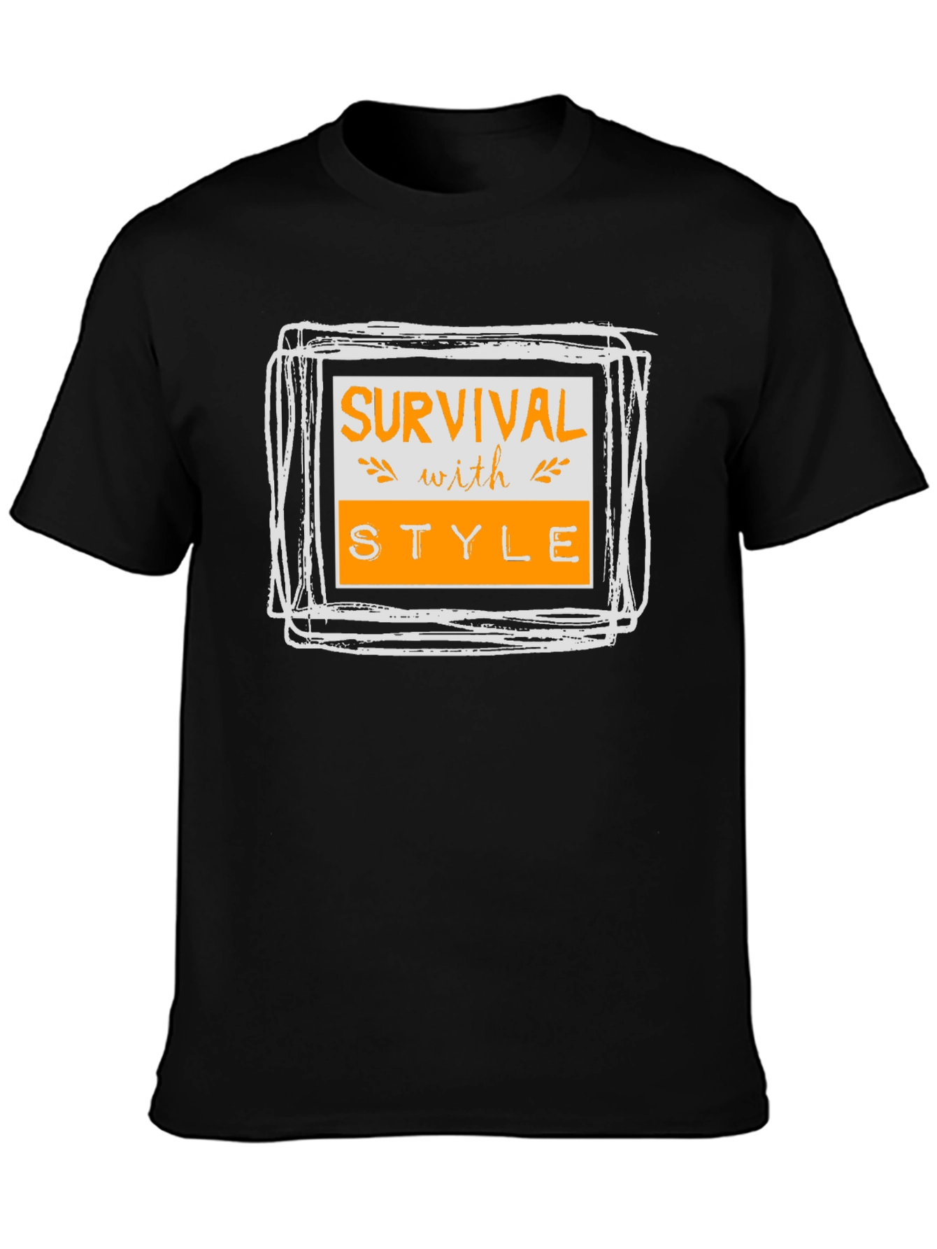 Survival with Style Graphic Tee - Black T-Shirt