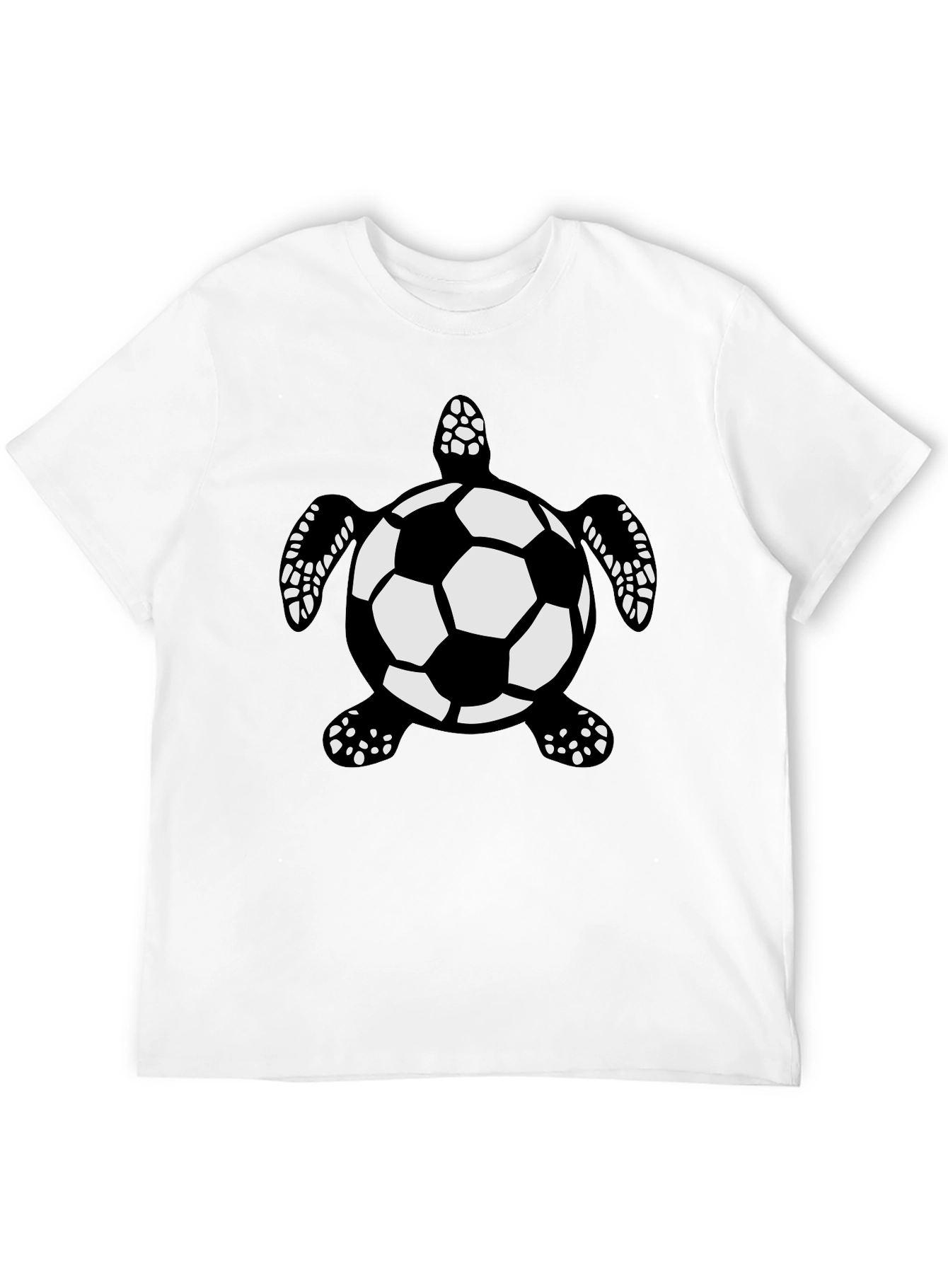 Soccer Ball Turtle Black T-Shirt