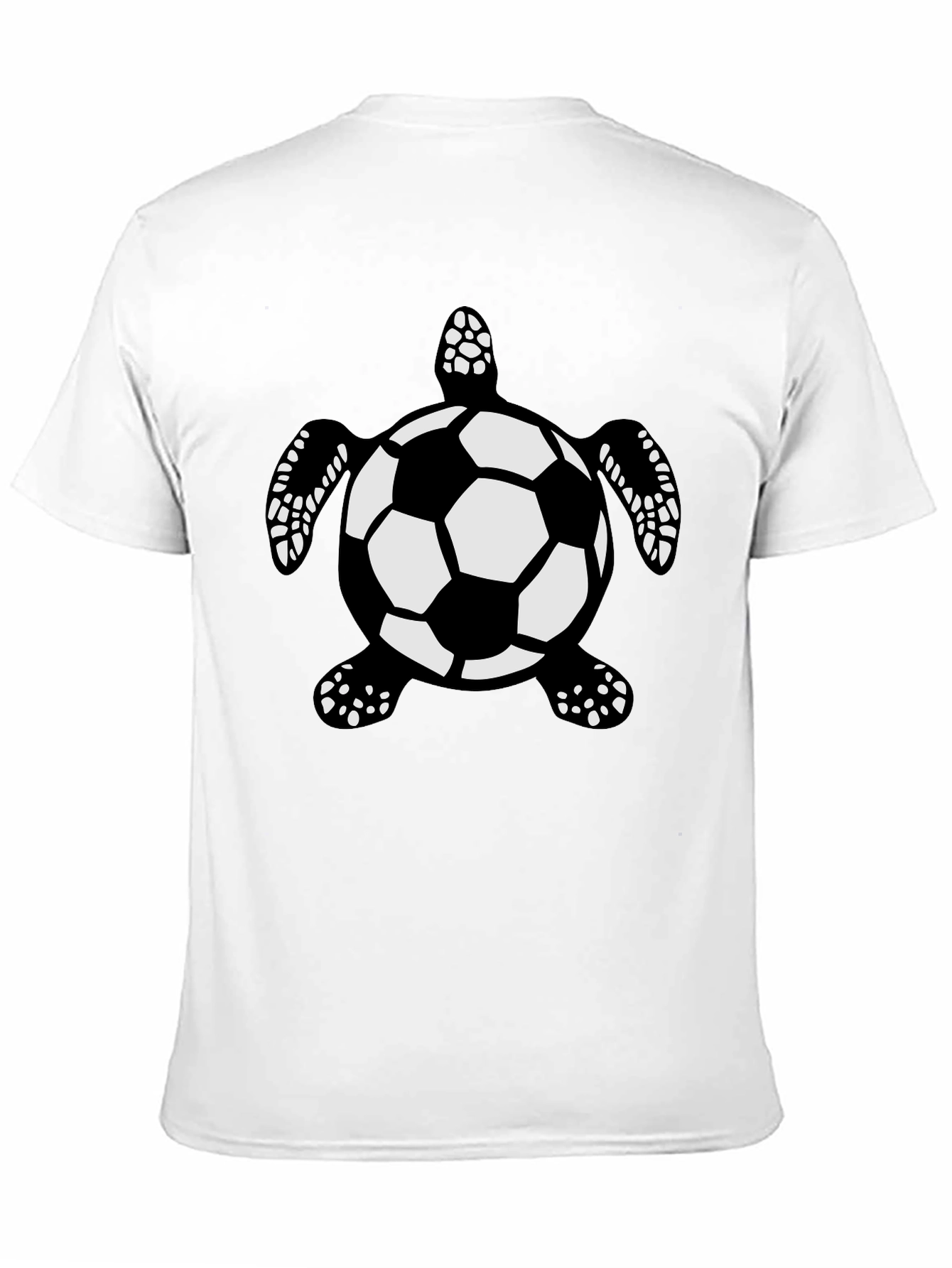 Soccer Ball Turtle Black T-Shirt