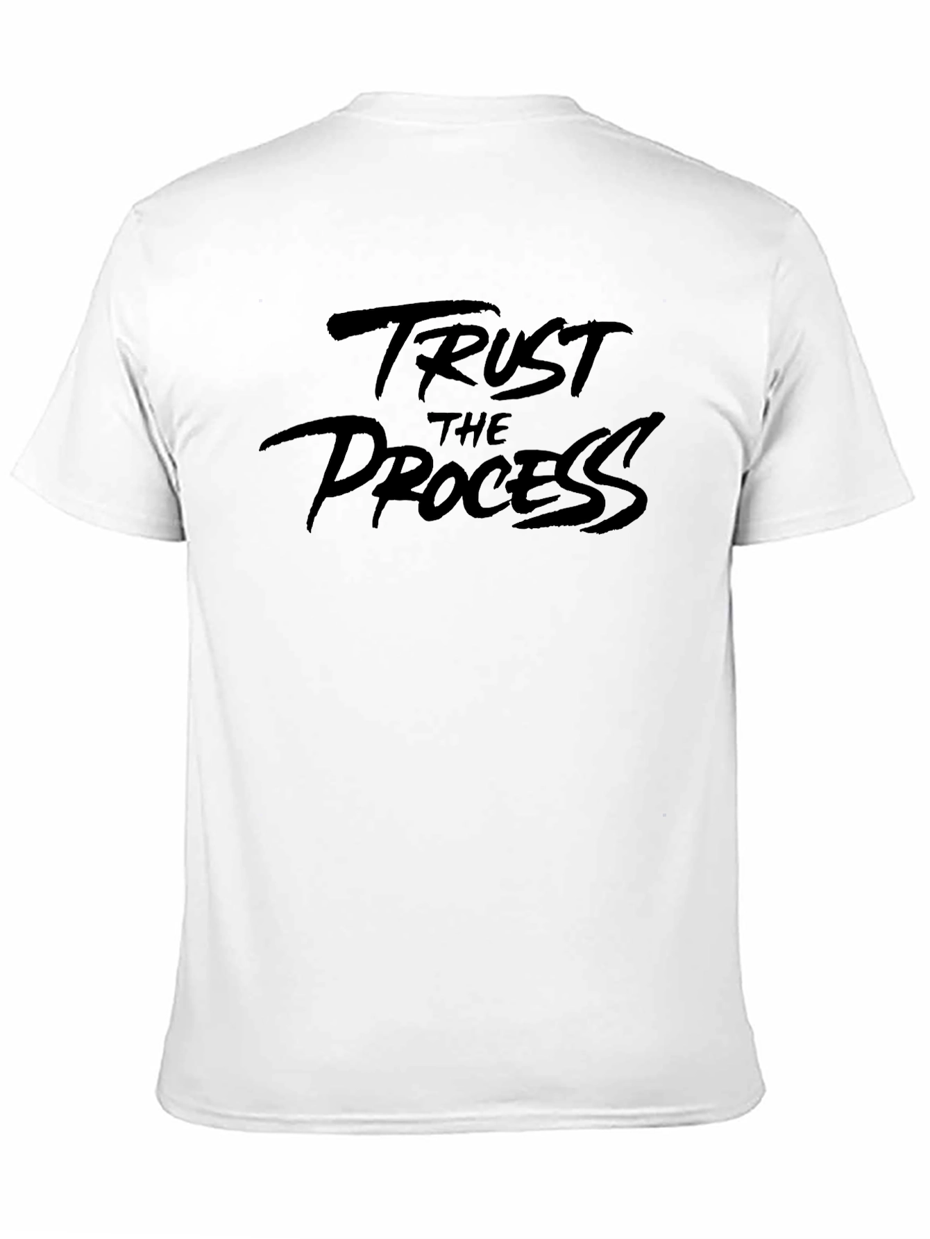 Trust The Process Black Graphic T-Shirt