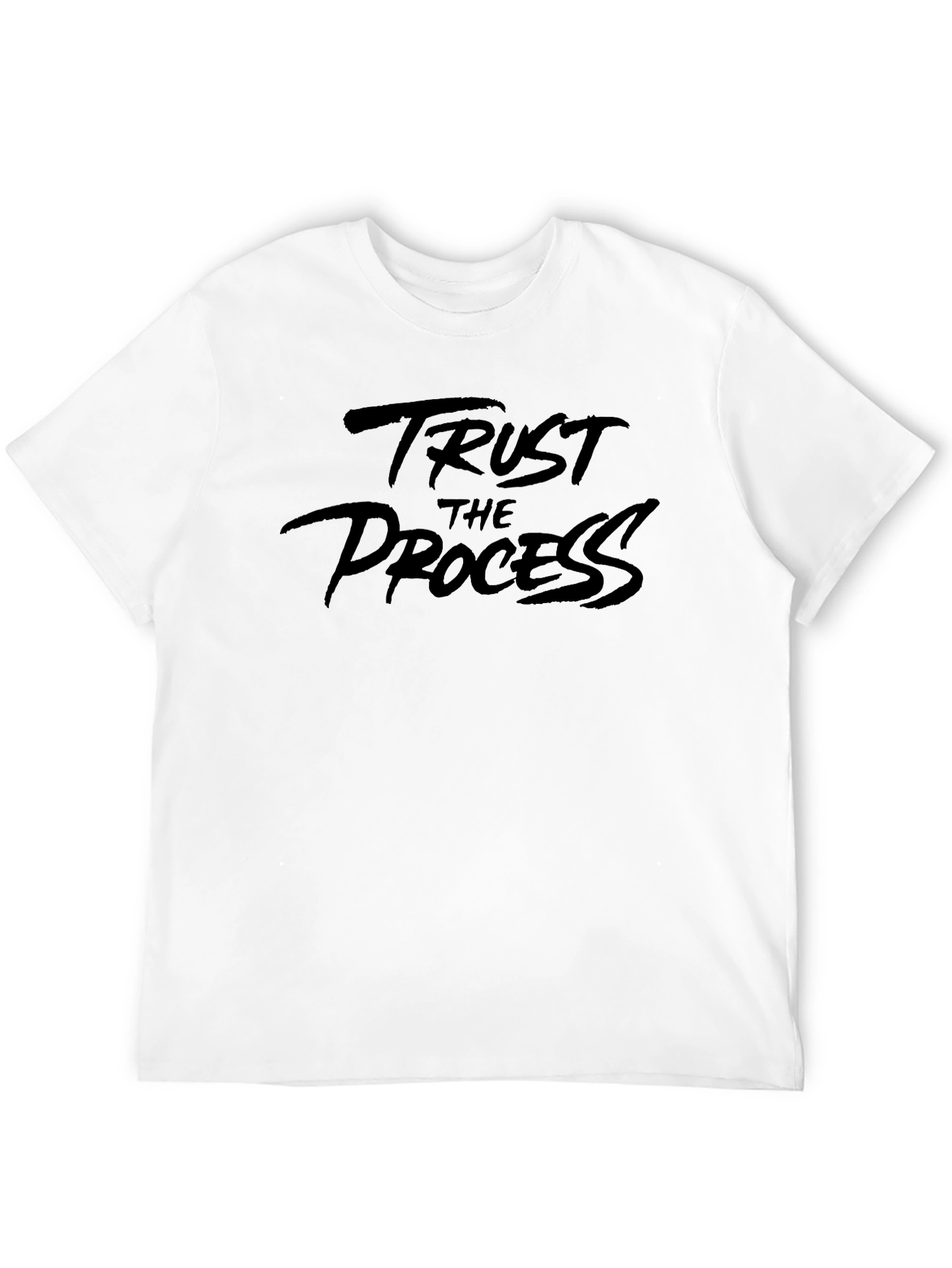 Trust The Process Black Graphic T-Shirt