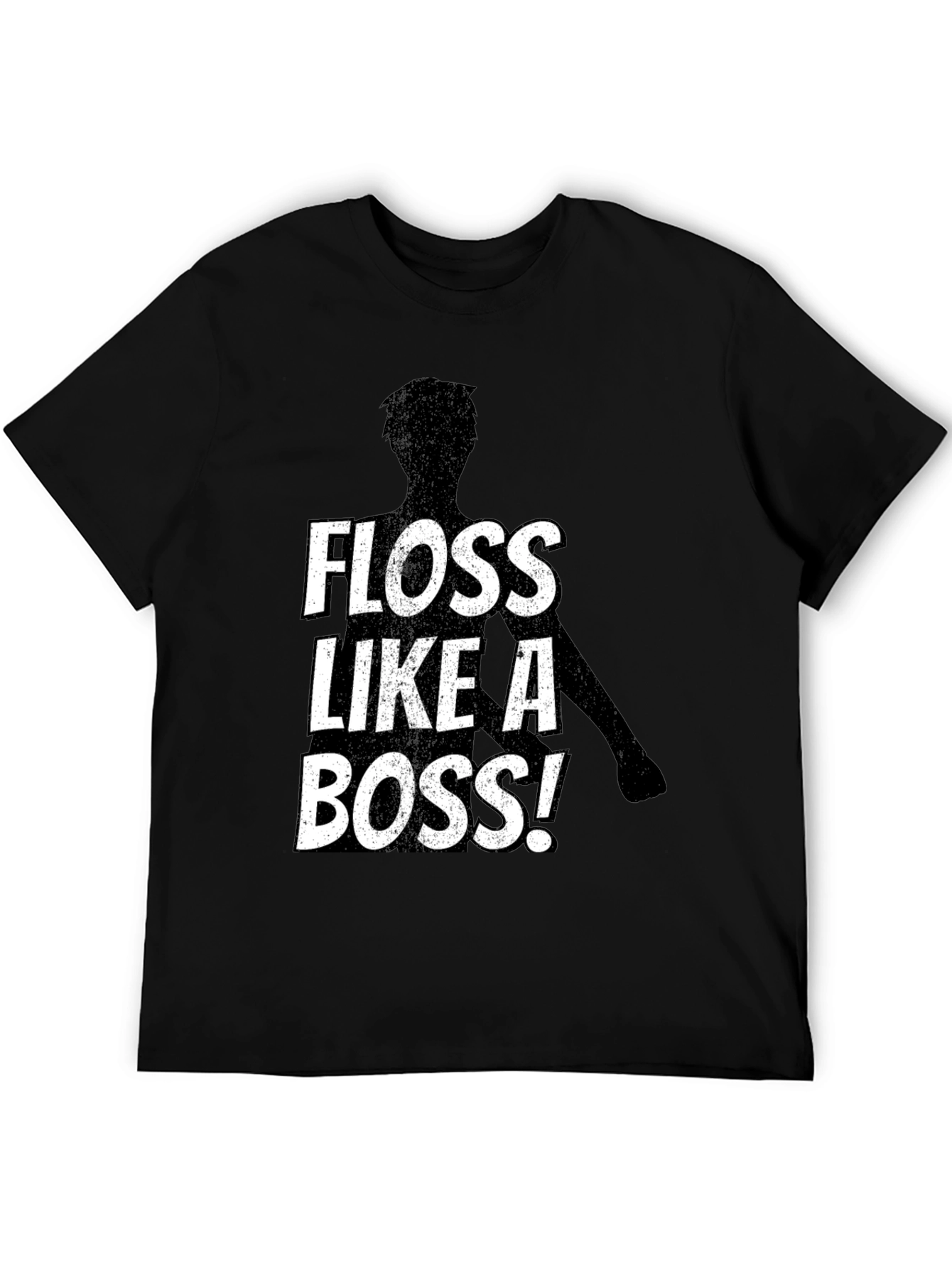 Floss Like A Boss Black T-Shirt