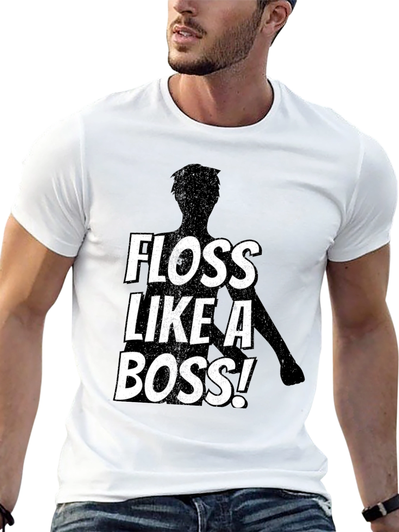 Floss Like A Boss Black T-Shirt