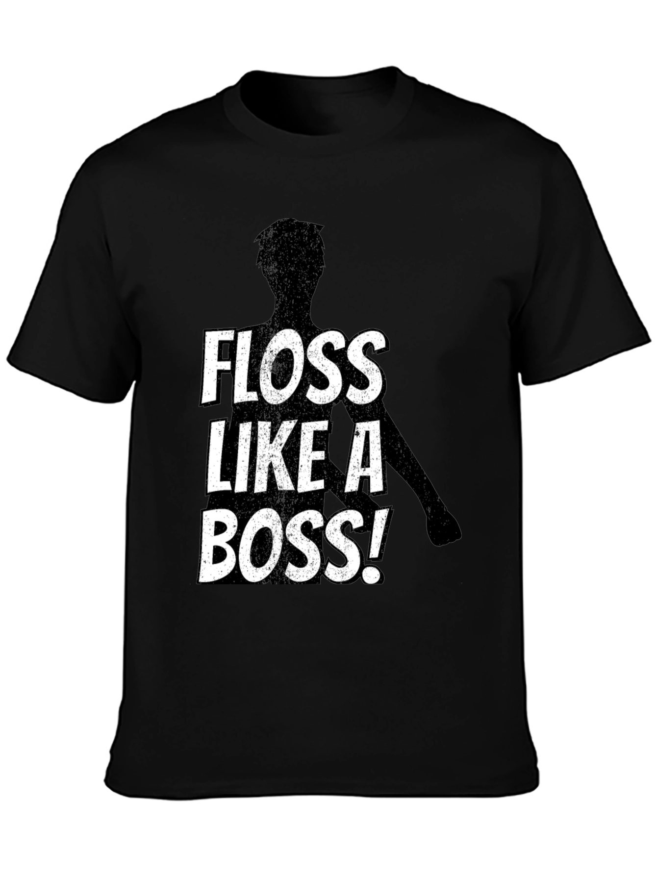 Floss Like A Boss Black T-Shirt