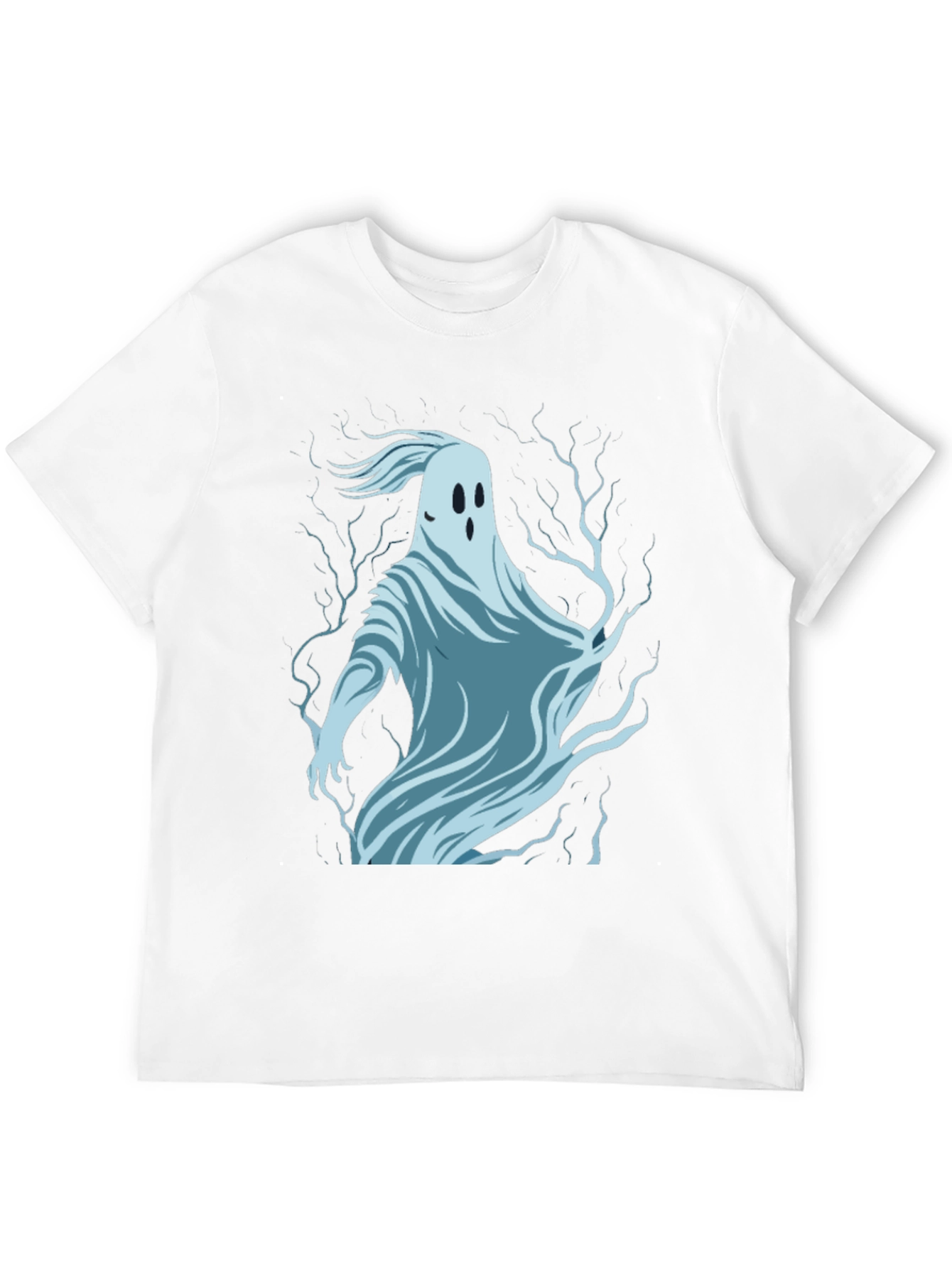 Ghost Graphic Print Black T-Shirt