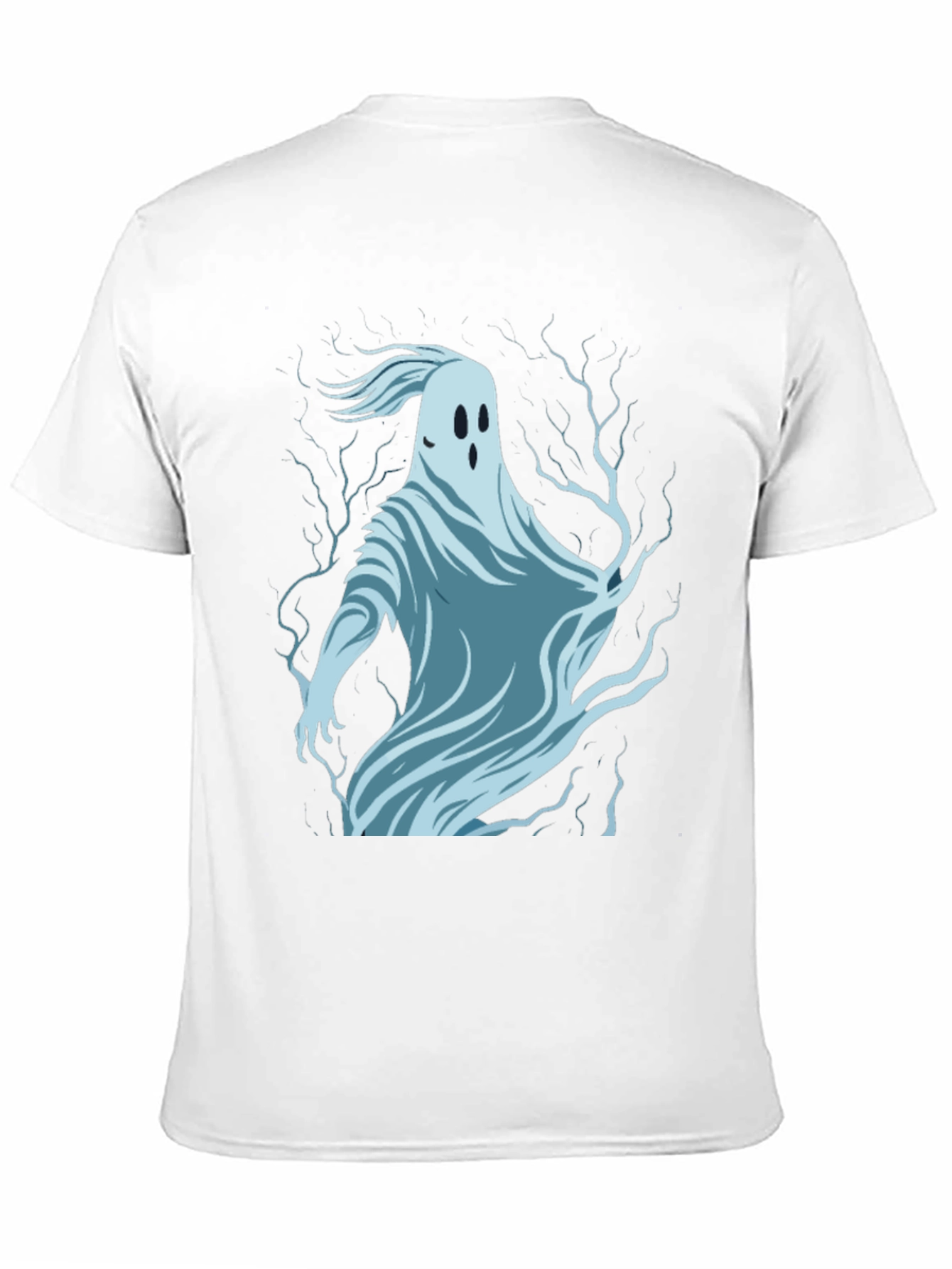 Ghost Graphic Print Black T-Shirt