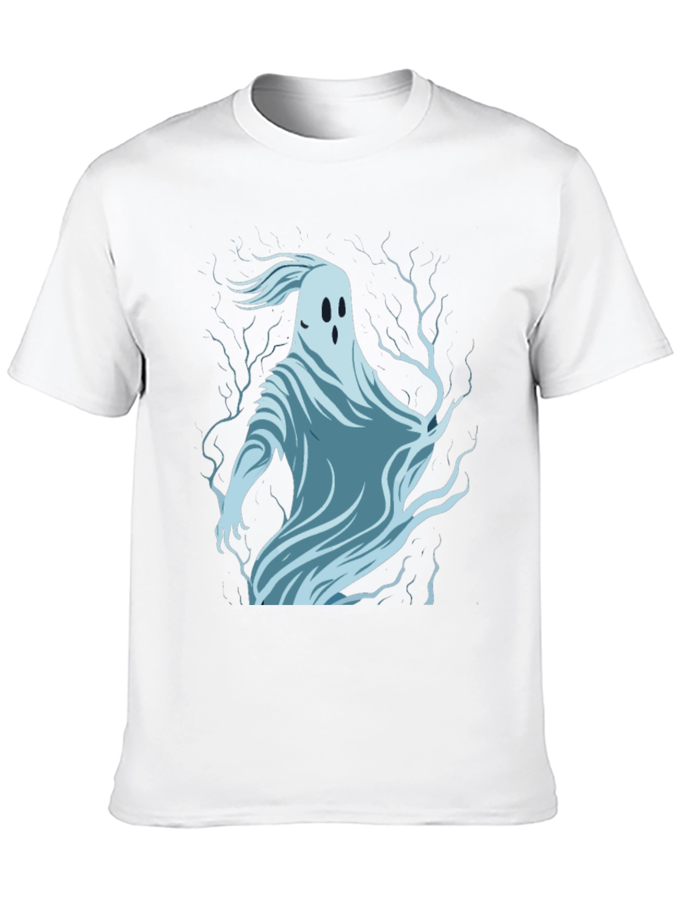 Ghost Graphic Print Black T-Shirt