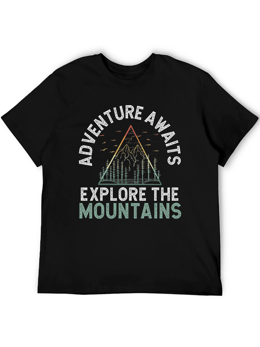Adventure Awaits Mountain Graphic Tee