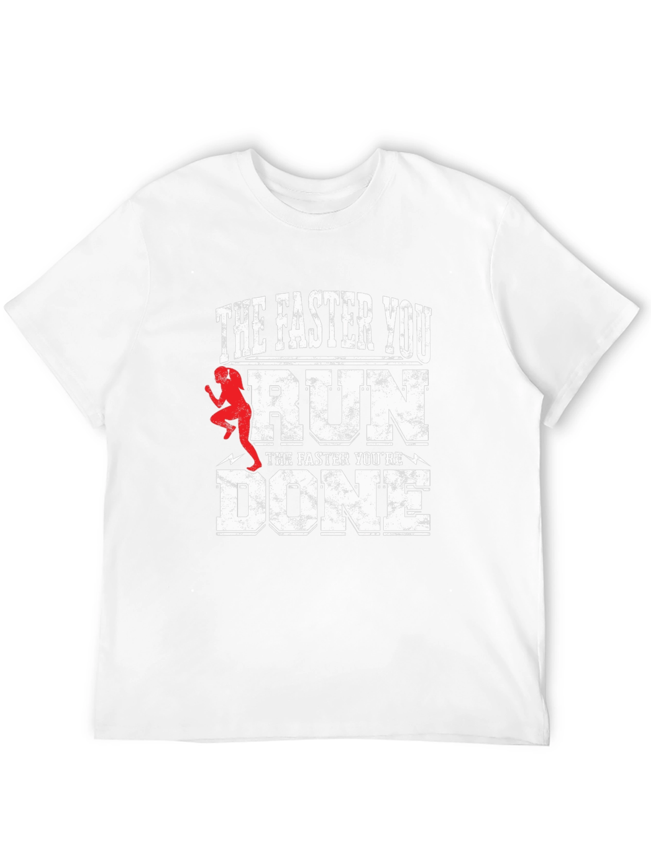 Funny Running T-Shirt - The Faster You Run...